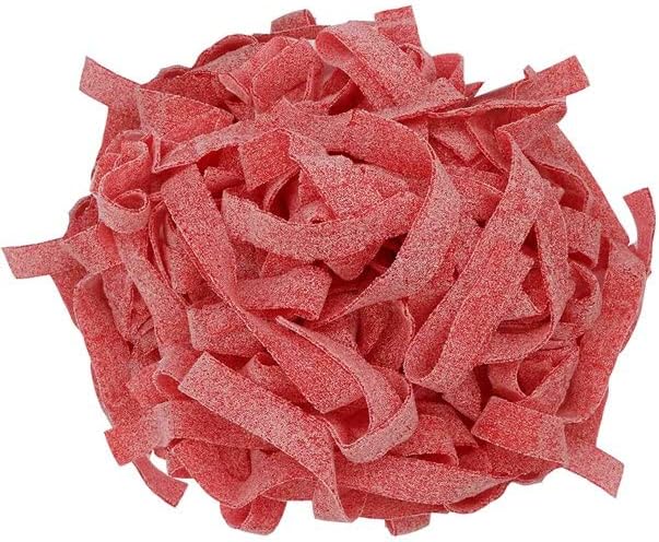 Sour Gummy Belts Candy (1 Pound, Sour Strawberry)
