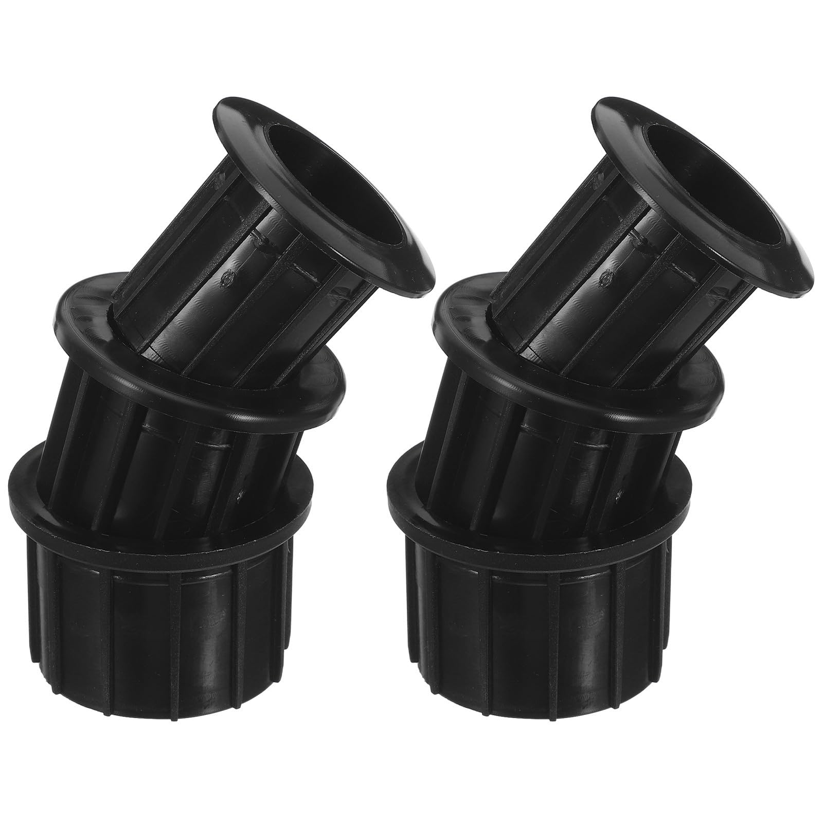 Solución de estabilidad con Tapones de Plástico Negro para bases y tubos.
