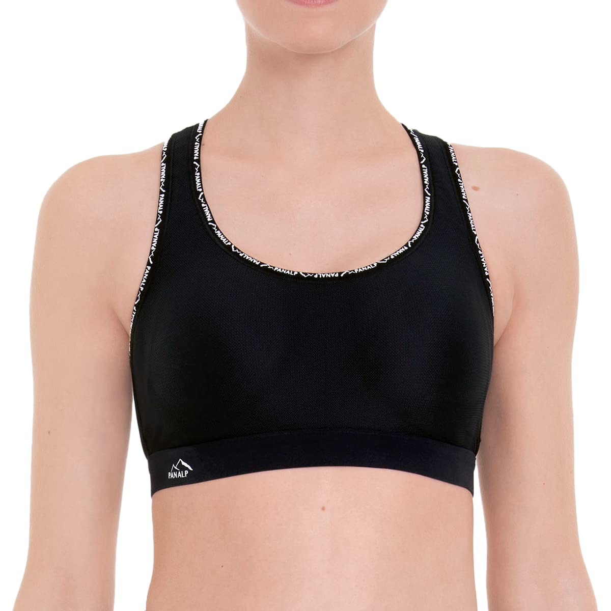 Anita - Pan Alp - damski - biustonosz sportowy - racerback, czarny, 90A