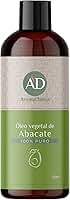 Óleo Vegetal De Abacate - Prensado a Frio, 100% Puro e Vegano | Alto Poder De Hidratação Para Corpo e Cabelo 120 ml - Aroma D’alma