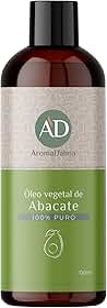 Óleo Vegetal De Abacate - Prensado a Frio, 100% Puro e Vegano | Alto Poder De Hidratação Para Corpo e Cabelo 120 ml - Aroma D’alma