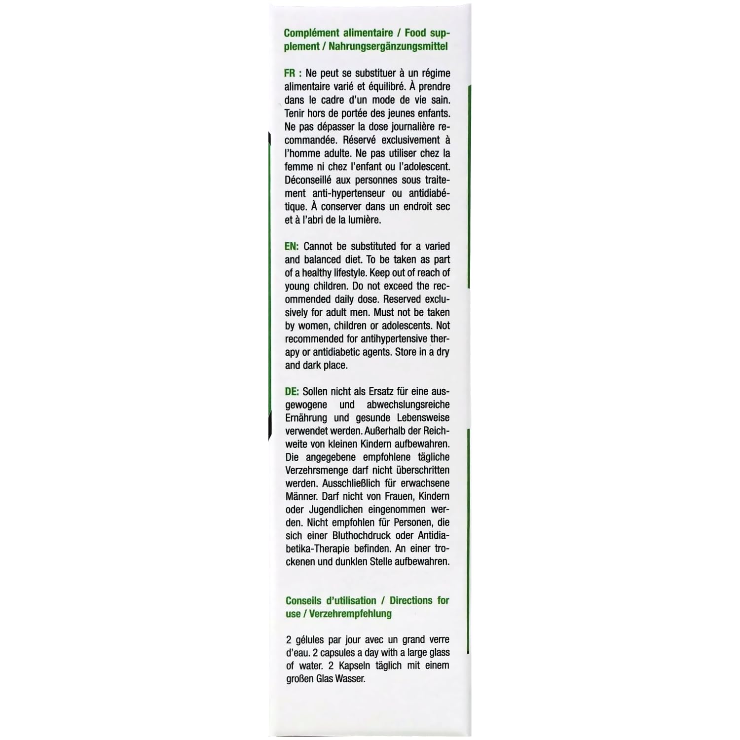 Labophyto MaxiControl Retardant pour Éjaculation Précose 60 Gélules