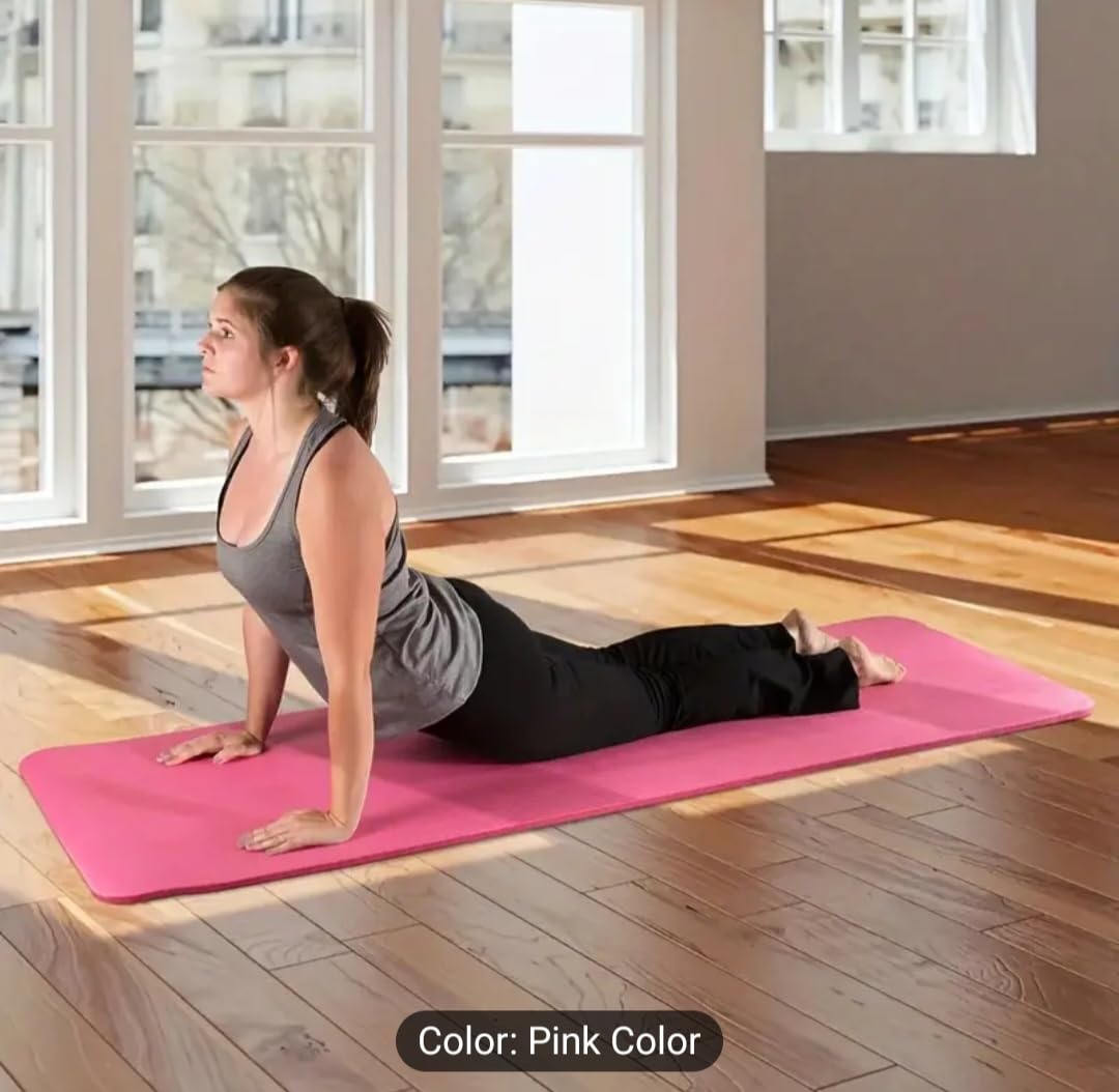 MAWZEH YOGA MAT WITH CARRYING STRAP (PINK)