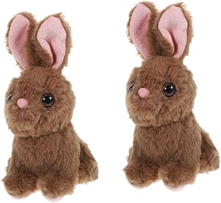 Toyvian 2 Peças De Coelho De Pelúcia Brinquedos A Granel Brinquedos De Coelho De Pelúcia A Granel Brinquedos De Coelho Minúsculos De Pelúcia Coelhinho De Pelúcia Pequeno Coelho De Pelúcia