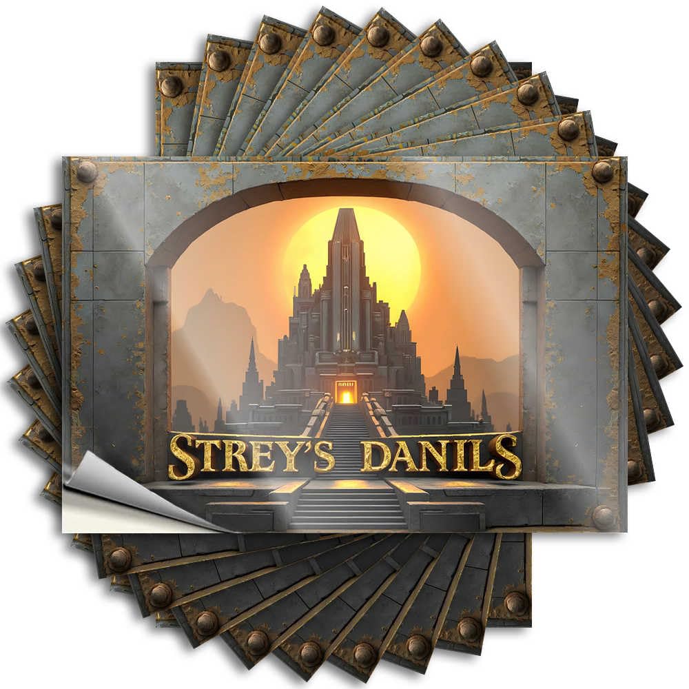 Upgrades Lettering Sticker - Fluffy Hunting Cover Golden Gateway: Streys Danils Unveiled(6X9CM)