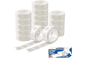 1500 Pcs Point Dots Balloon Glue Removable Adhesive Point Tape, 15 Rolls...