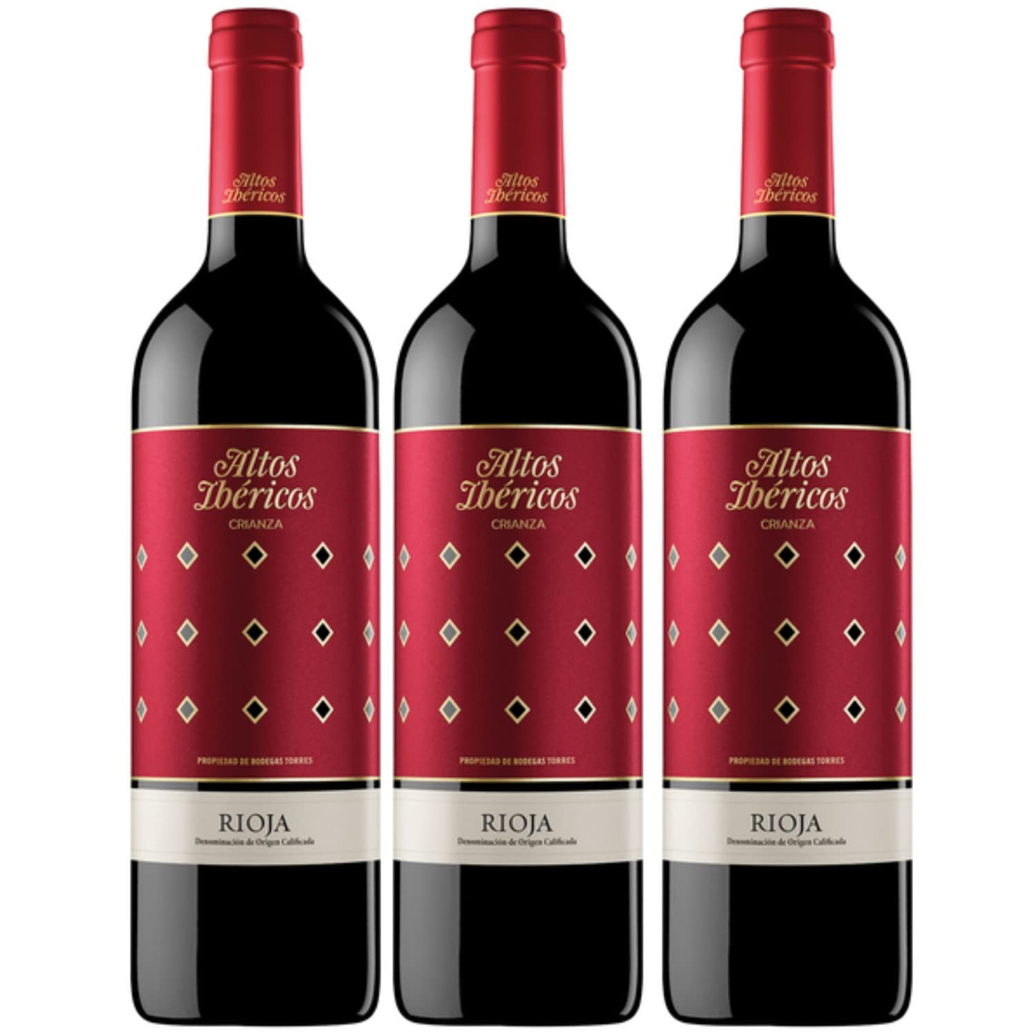 Miguel Torres Altos Ibéricos Crianza Tempranillo DOCa Rotwein Wein Trocken Spanien Inkl FeinWert E-Book (3 x 0,75l)