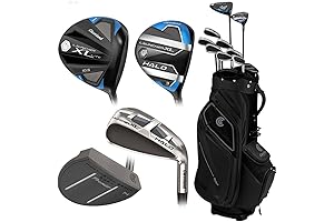 2024 Cleveland Launcher XL Halo Full Set RH 10 Clubs + 1 Cart Bag Black