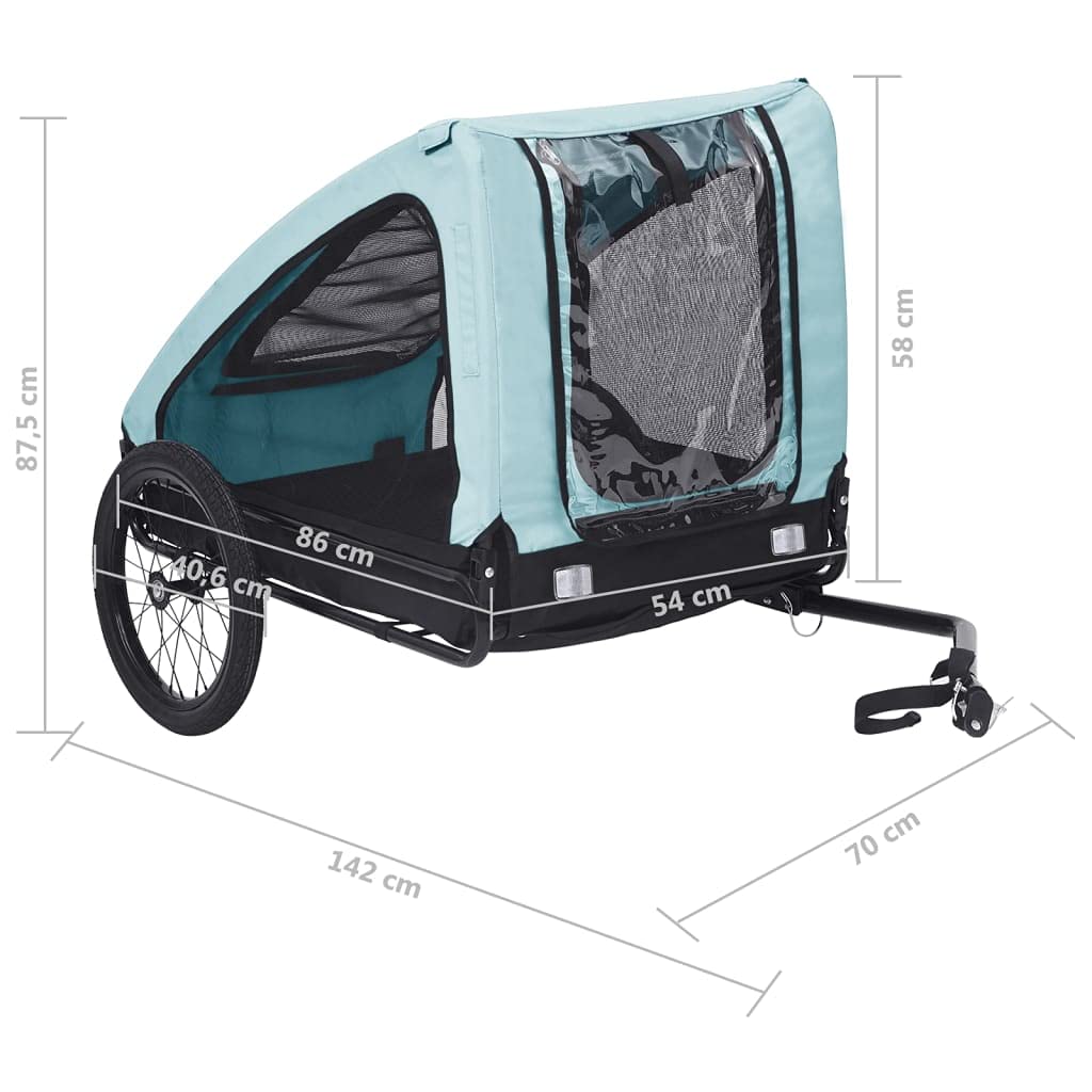 Homgoday Remolque de bicicleta para mascotas, amarillo y negro
