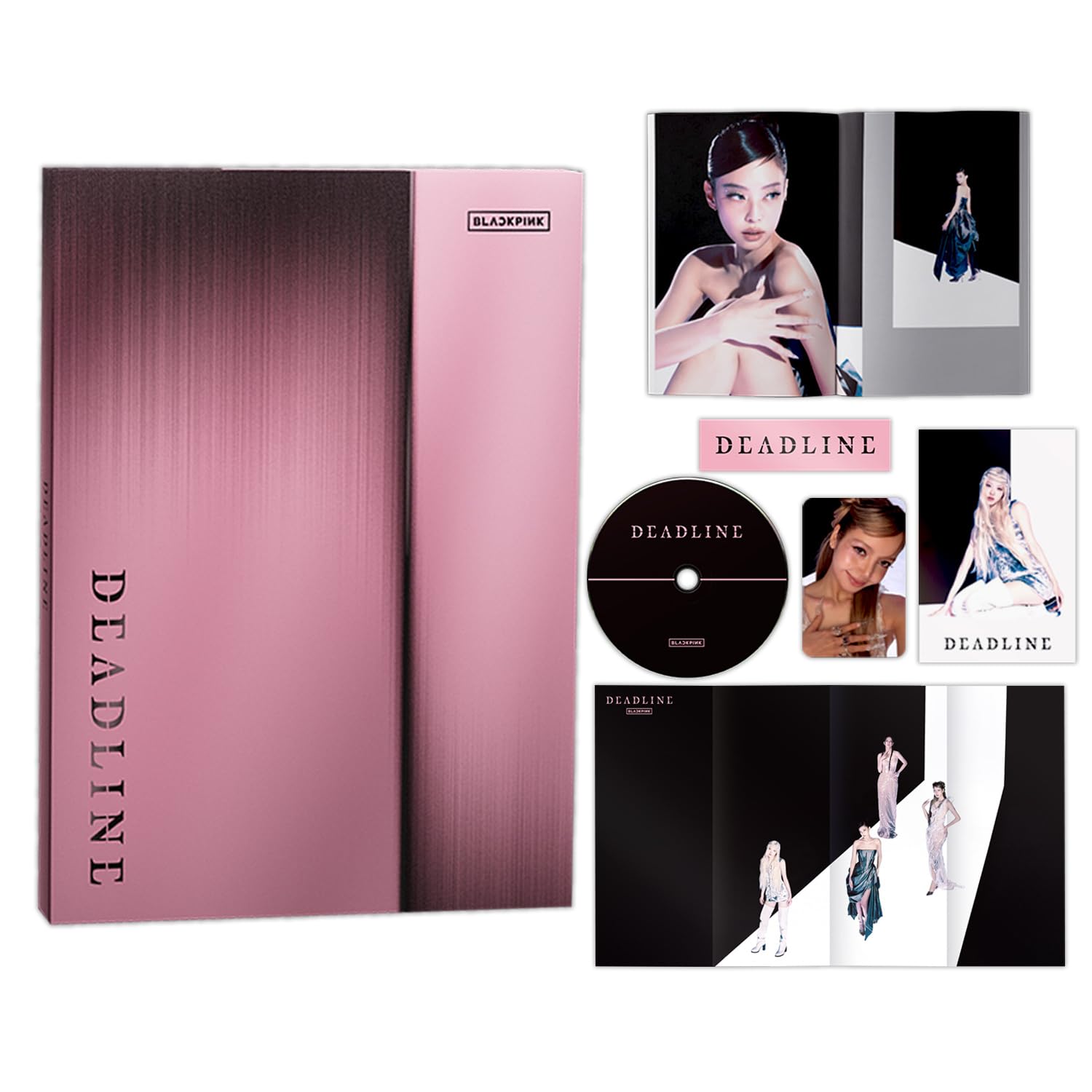 DEADLINE 3rd MINI ALBUM (PINK Ver.) Photobook + Group Folded