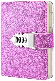 Lock Journal Combination Lock Writing Travel Diary A7 Mini Notebook