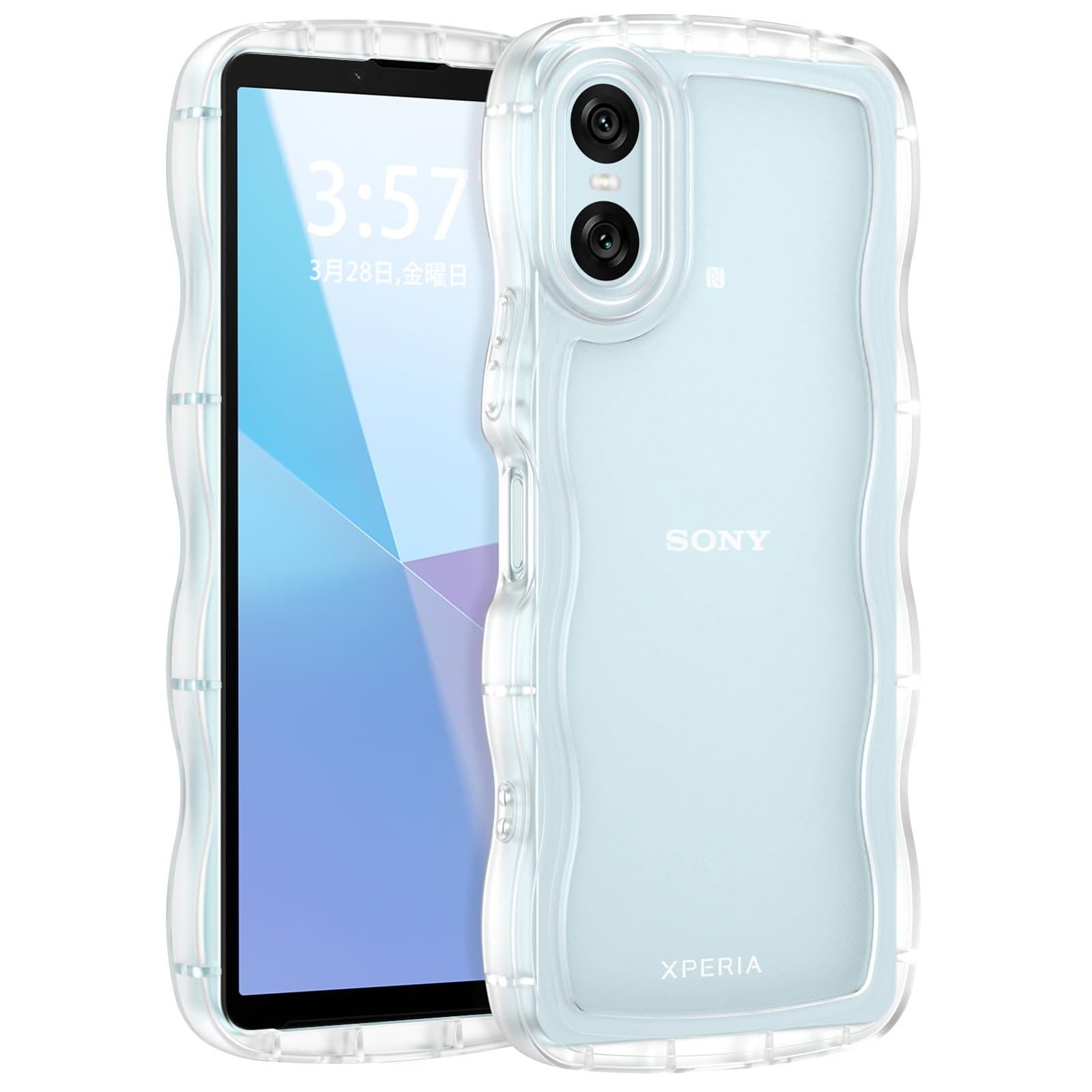 Xperia 10 VI Bule ケース付き ソニー純正 Xperia 10 VI Style Cover with Stand Blue ブルー XQZ