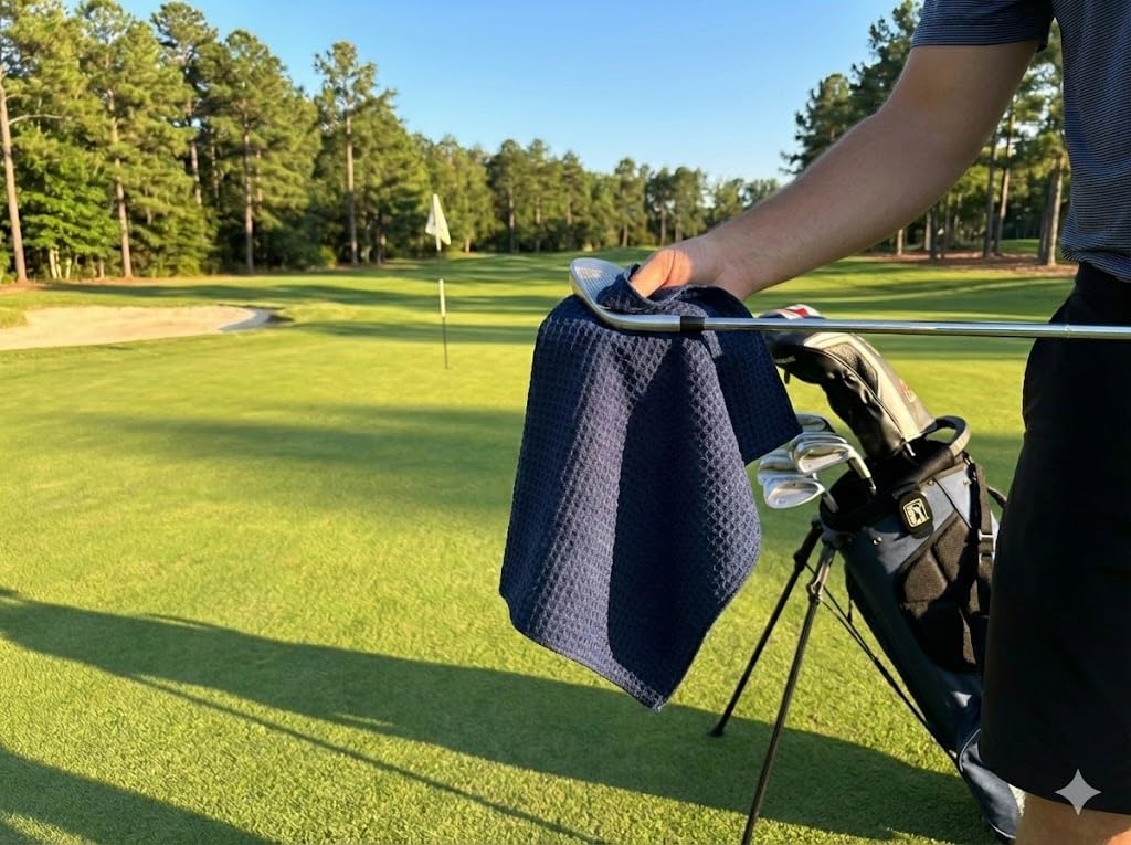 PGA Tour Golf Towel, Peacoat Blue