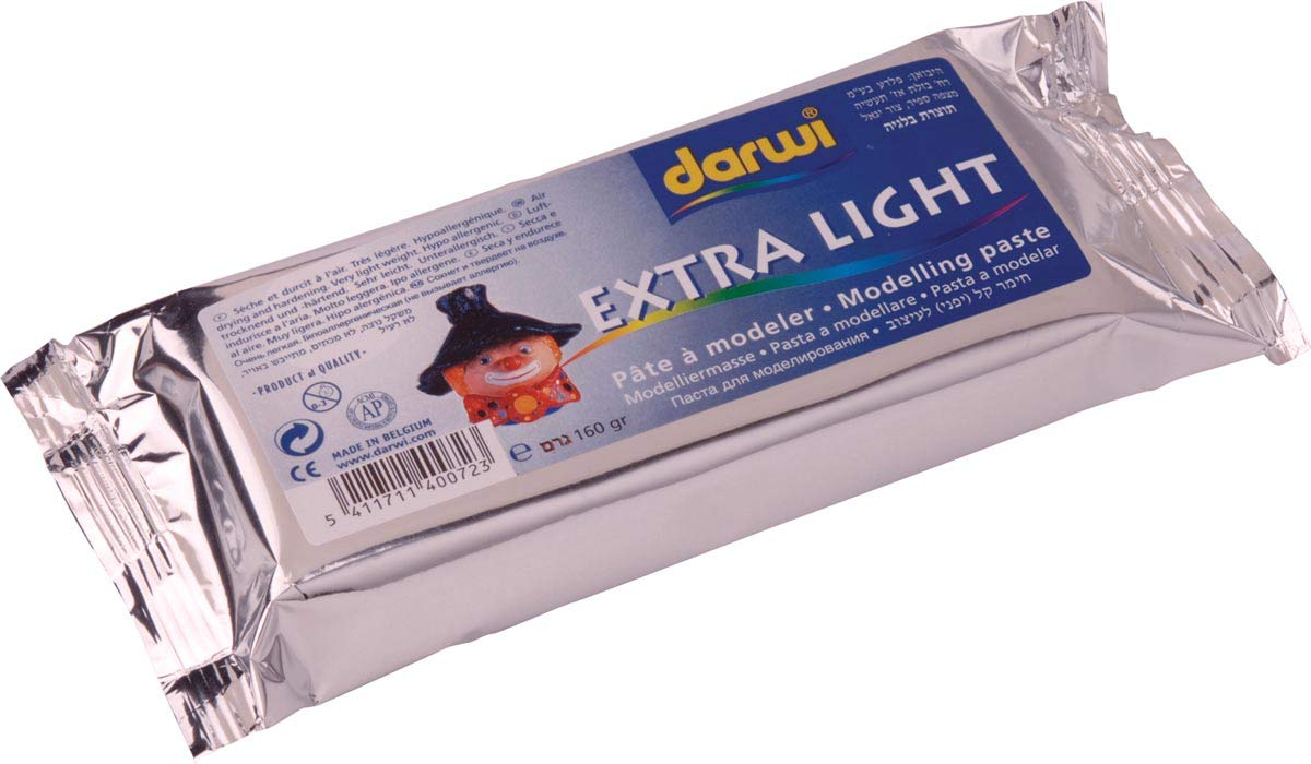 DARWI Cernit 160 g 1-Piece Clay, Extra-Light White