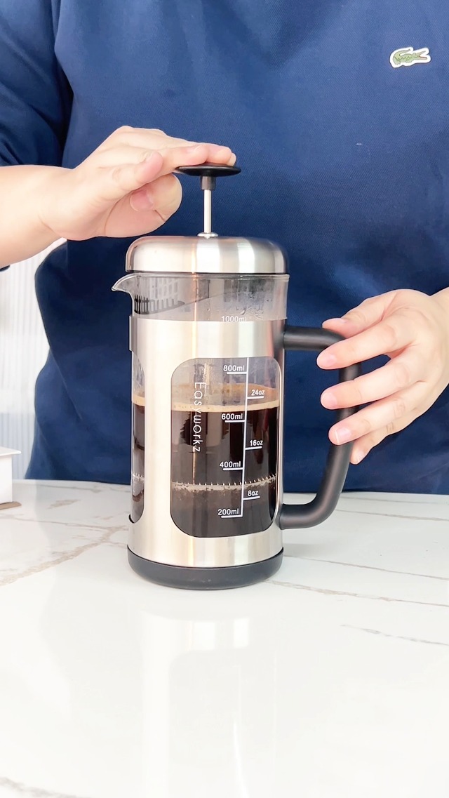 Amazon.com: Easyworkz Stainless Steel French Press 34 oz Coffee