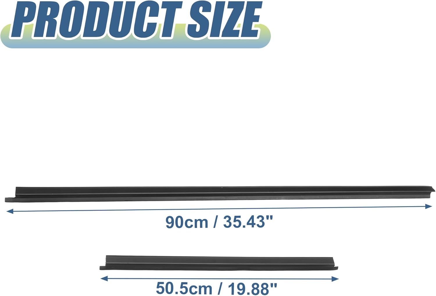 X AUTOHAUX 4pcs Window Glass Seals Door Belt Weatherstrip for Nissan D21 Base SE XE 2.4L L4 - Gas 3.0L V6 - Gas 1994