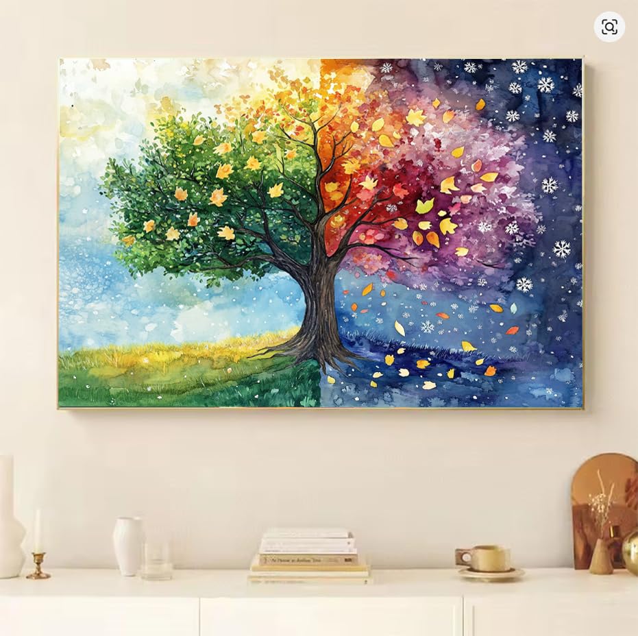 Pintar con numeros adultos kit completo de pintura acrilica DIY de 50x70cm J0-1210 3
