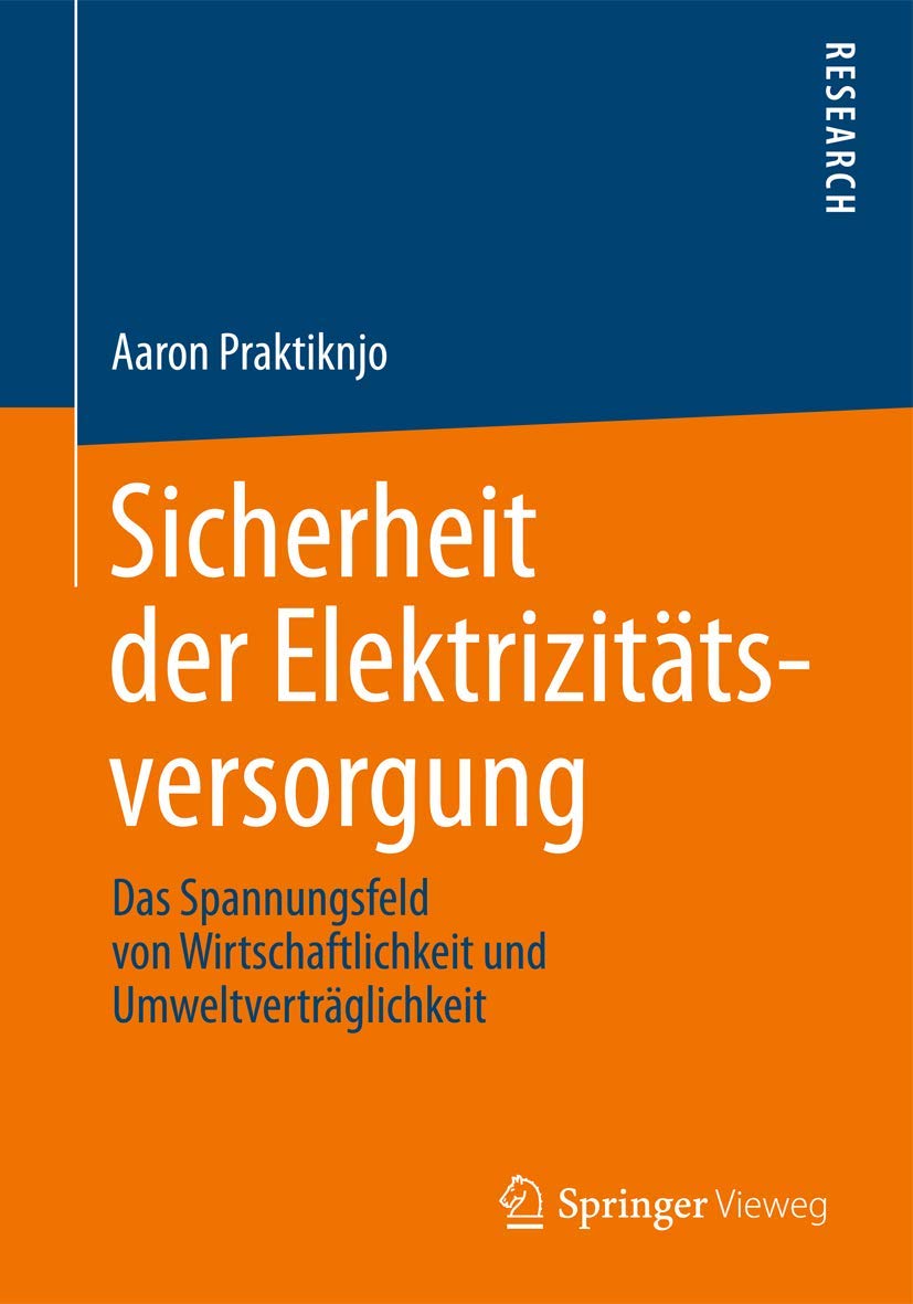 Sicherheit der Elektrizitätsversorgung: Das Spannungsfeld von Wirtschaftlichkeit und Umweltverträglichkeit