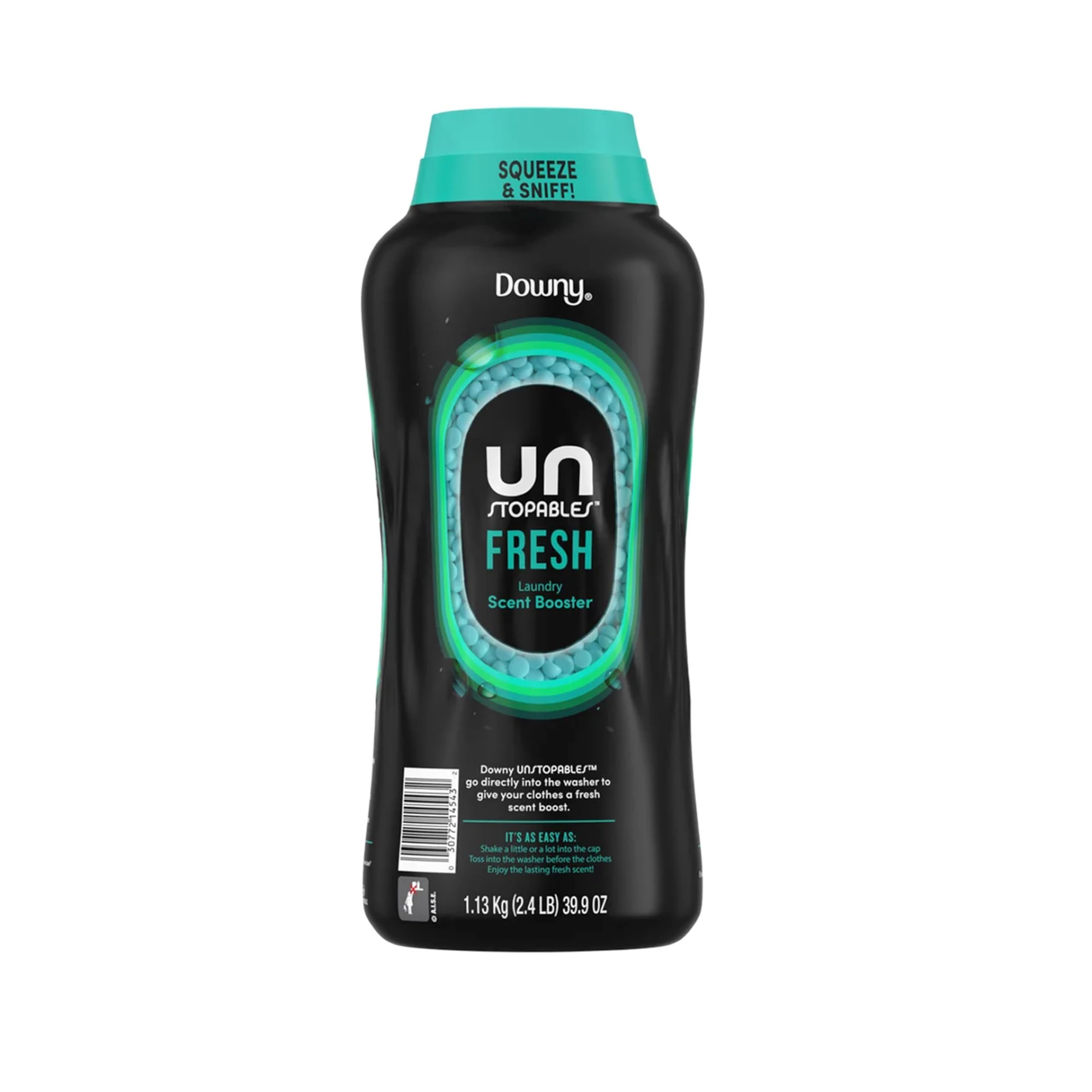 Downy Unstopables in-Wash Scent Booster Beads, Fresh (1.13Kg/2.4LB/39.9 oz.)