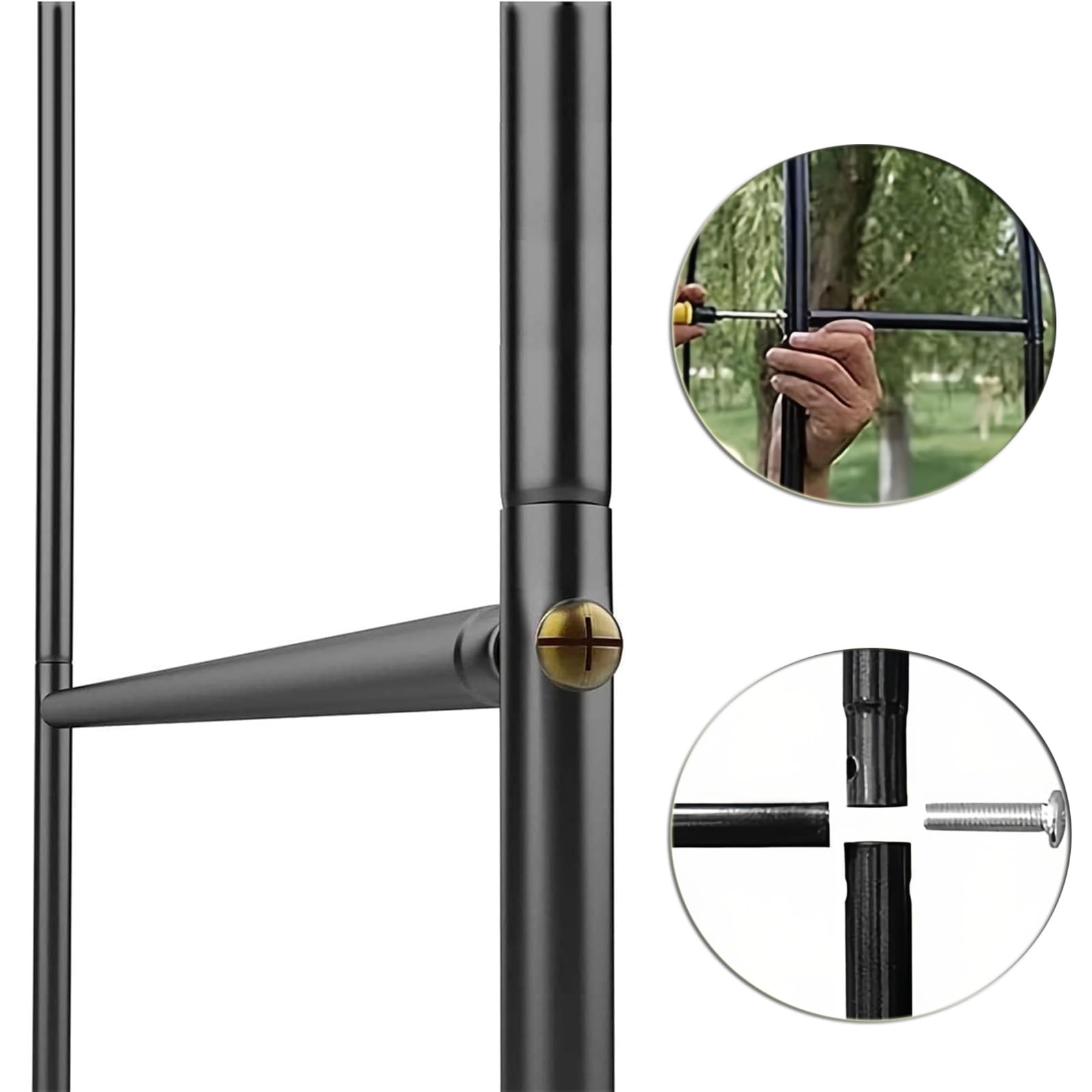 Rosenbogen (1,8 M Breit X 2 M Hoch Oder 2,2 M Breit X 2 M Hoch, 2 Größen Frei Kombinierbar), Gartenbogen Aus Metall, Blumenbogen Rahmen Für Hochzeitsdekoration, Kletterpflanzen, Party(Color:Black)
