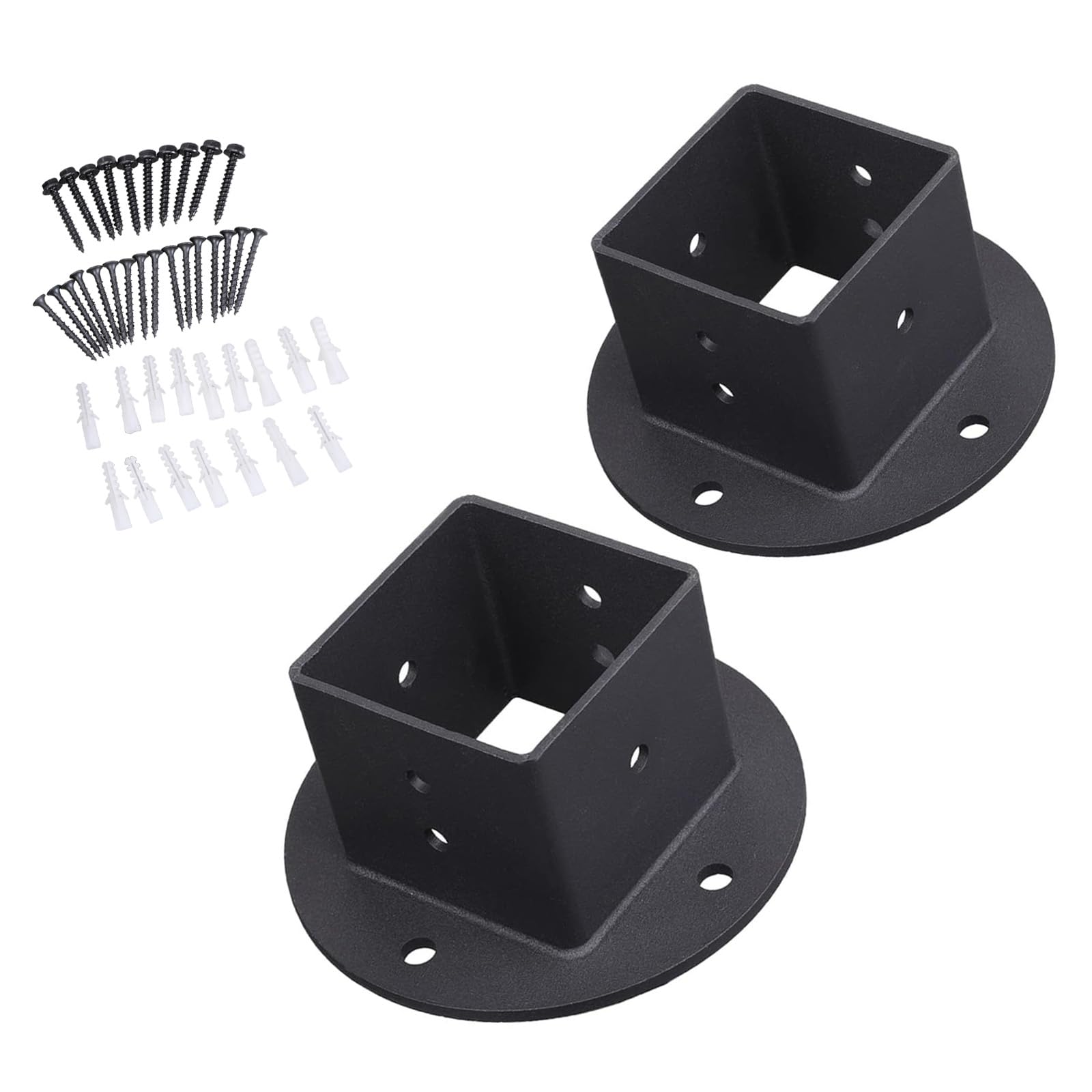 Ancrages portatifs en acier lot de 6 pour clôture et pergola