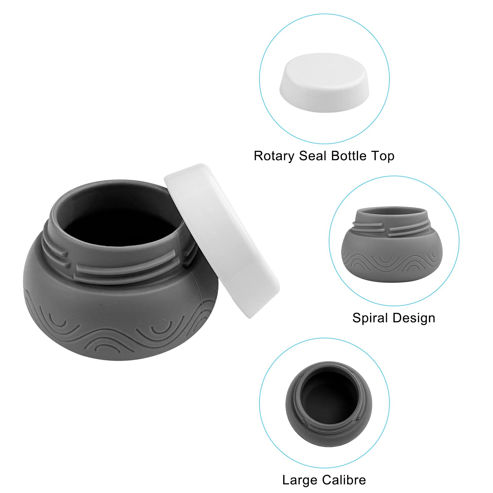 Barattoli Per Crema Da 4 Pezzi, Contenitori Da Viaggio In Silicone