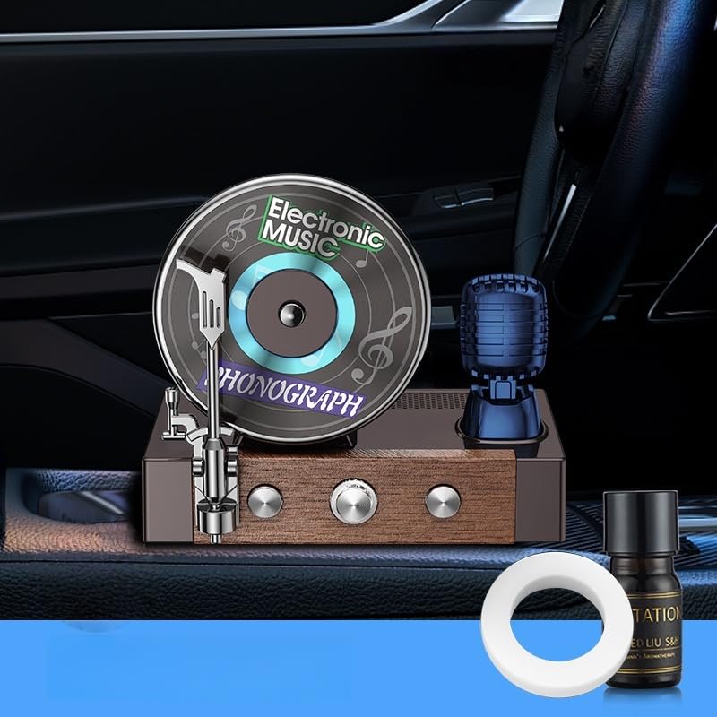 Difusor de aromas giratorio para auto y hogar azul miniatura 1