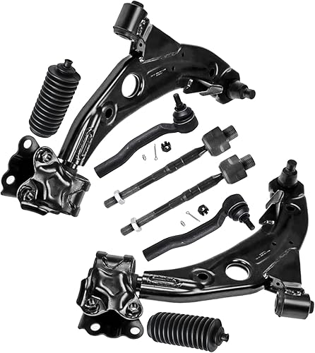 Miniatura 183 de Detroit Axle - Kit de brazos de control de extremo delantero RWD para Dodge Ram 03-06 2500 3500, 2 brazos de control superior con rótula 2 varillas
