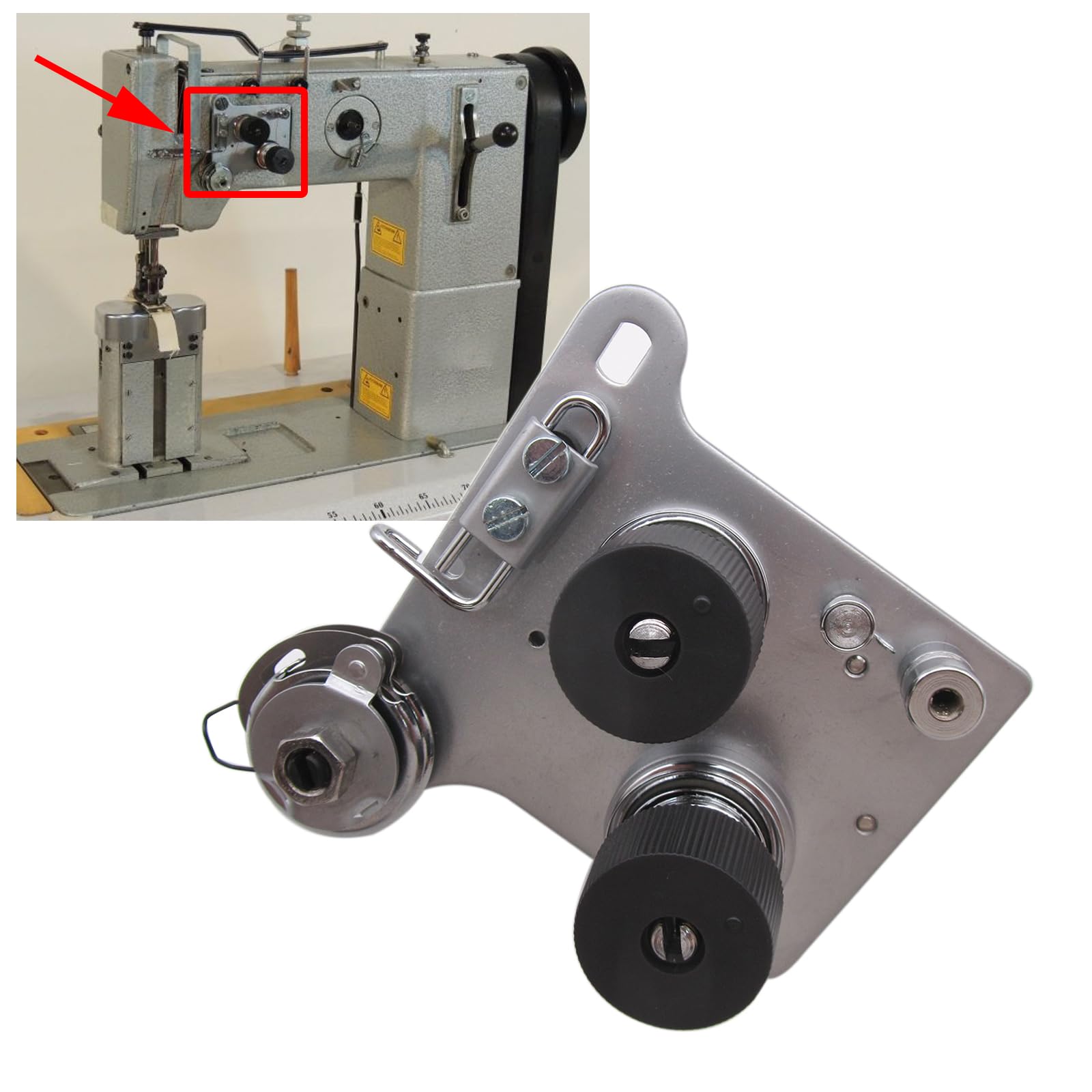 Supporto Per Piedino Rotante Macchina Da Cucire - Clip On, Girevole 360°, Metallico, Universale - Foto 9