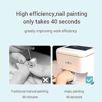 Amazon.co.jp: 3Dスマート自動ネイルプリンターマシン、鮮明で