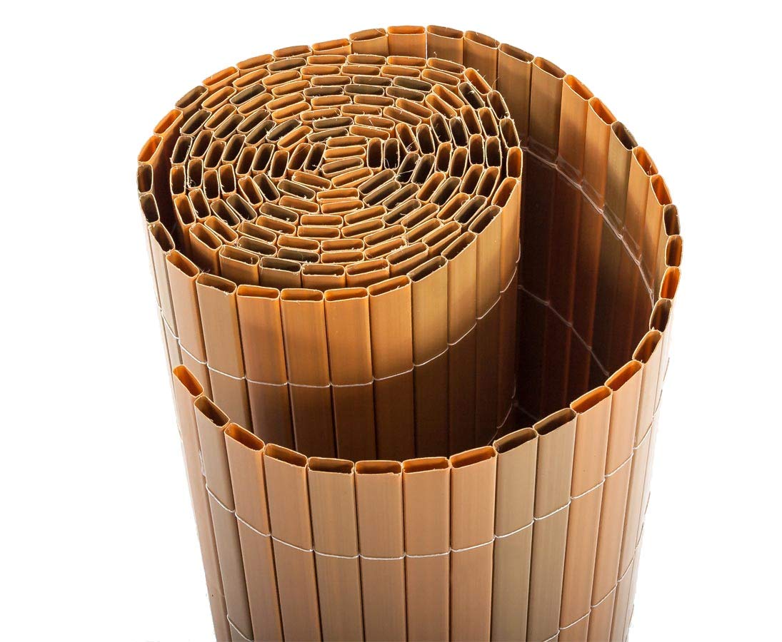 Amazon.de: bambus-discount.com Sichtschutz Kunststoff, Sylt mit 140 x  200cm, Teak farbig - Sichtschutz Balkon Terasse Garten Sicht Schutz  Sonnenschutz Windschutz Sichtschutzmatten Lrmschutzmatten