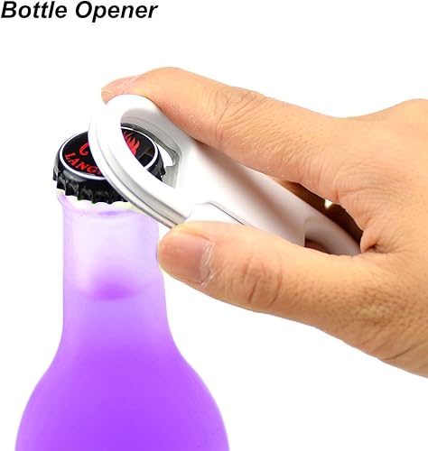 Miniatura 4 de Cable Lightning para carga de iPhone + llavero + abridor de botellas + mosquetón de aluminio, portátil multifunción llavero abridor de botellas USB