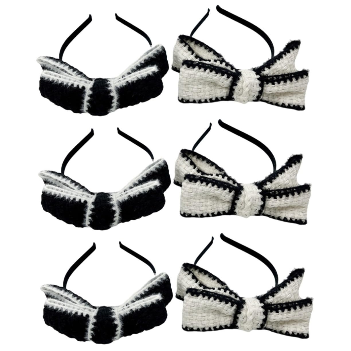 FRCOLOR 3 Juegos de Lindas Bandas para El Cabello con Lazo para Mujeres Y Niñas Diadema con Lazo Accesorio para El Cabello de Moda para Fiestas de Cosplay 2 Piezas X 3
