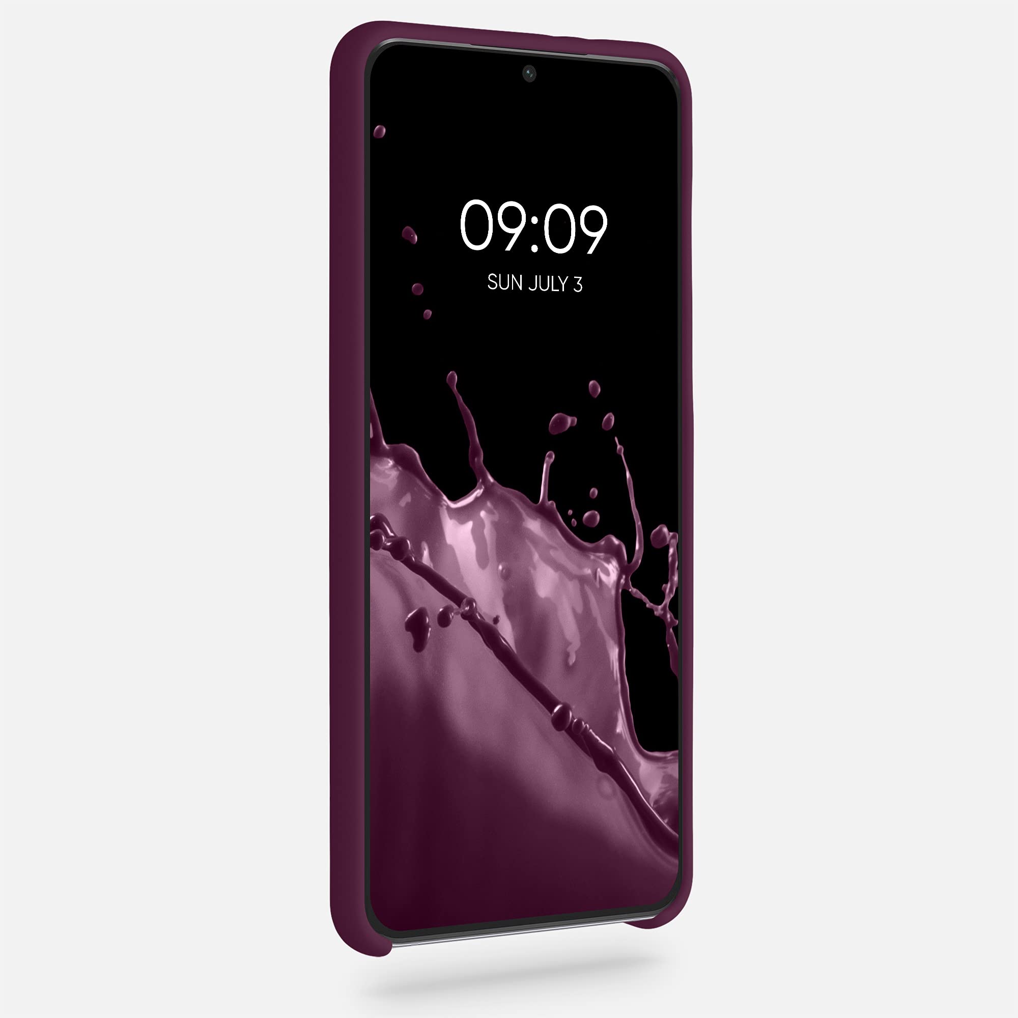 The kwmobile case for Samsung Galaxy S21 Plus offers a soft, non-slip grip and shock protection in a stylish bordeaux violet finish.