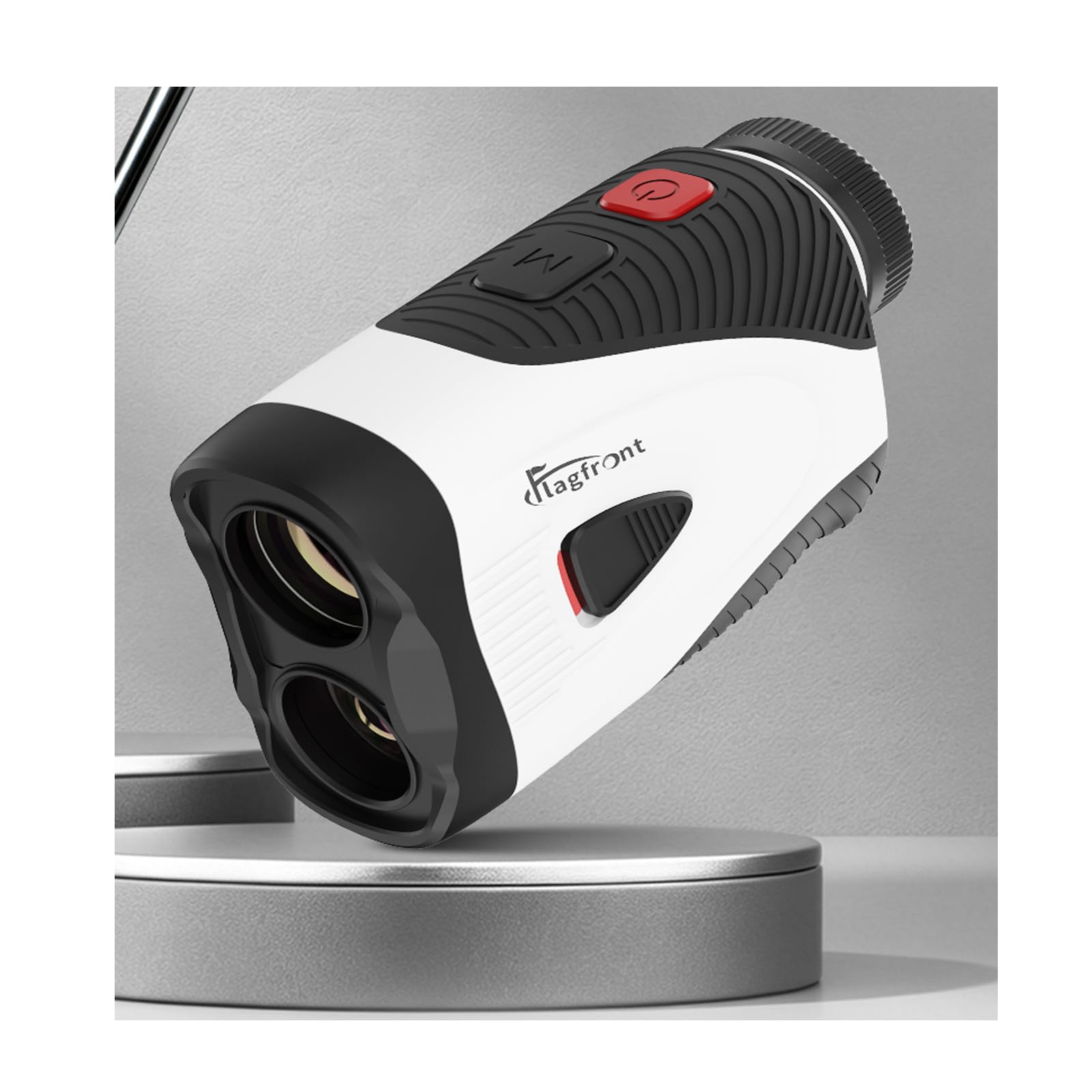 Telémetro de golf de 1300 yardas con pendiente, soporte magnético mejorado 2026, pantalla LCD HD con zoom 6X, bloqueo de bandera con vibración, recargable integrada