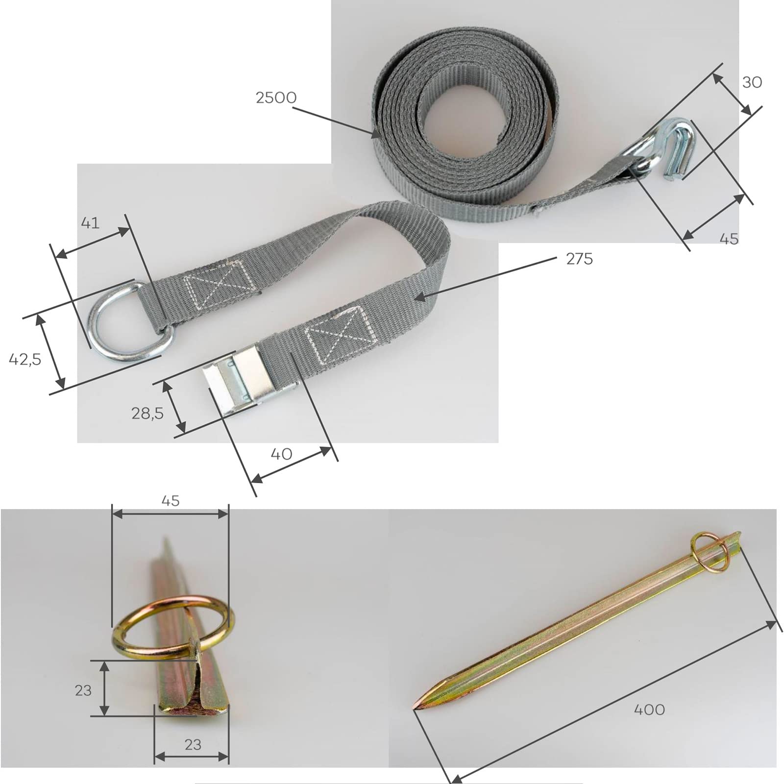 Kit Di Fissaggio Tempesta Per Tende Da Sole, Giallo - Shop - Foto 11