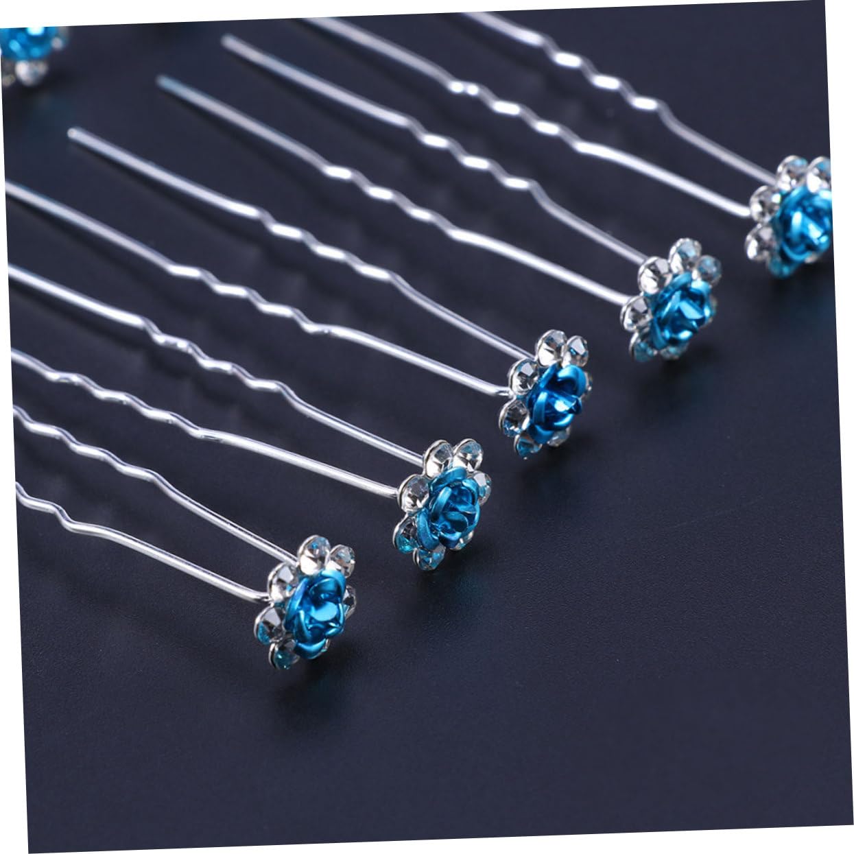 Baluue 200stücke Teiliges Haarnadeln Mit Rosen-design Haarschmuck Für Hochzeiten Partys Und Besondere Anlässe Glitzernde Haarspangen Für Braut Und Damenhaare