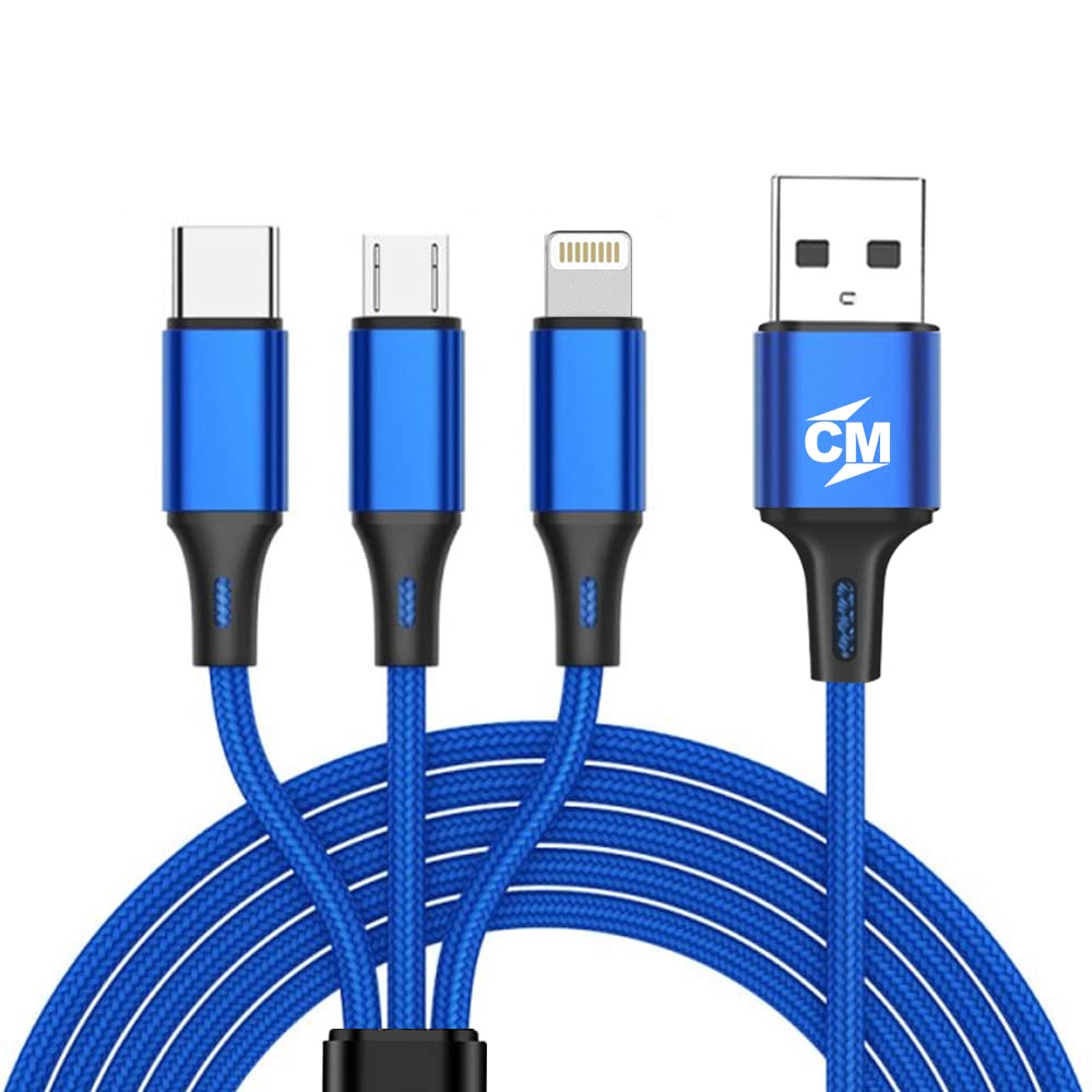 CALL MATE 3 in 1 Multiple USB Fast Charging and Data Cable for Compatible with Iphone 14/14 Pro /14 Pro to Max/X/Xs/Xr/Xs Max, Samsung Galaxy S22/S22+, Ultra 5G, Pixel, Switch & More (Blue) (B0BNN8YQ42) Amazon Price History, Amazon Price Tracker