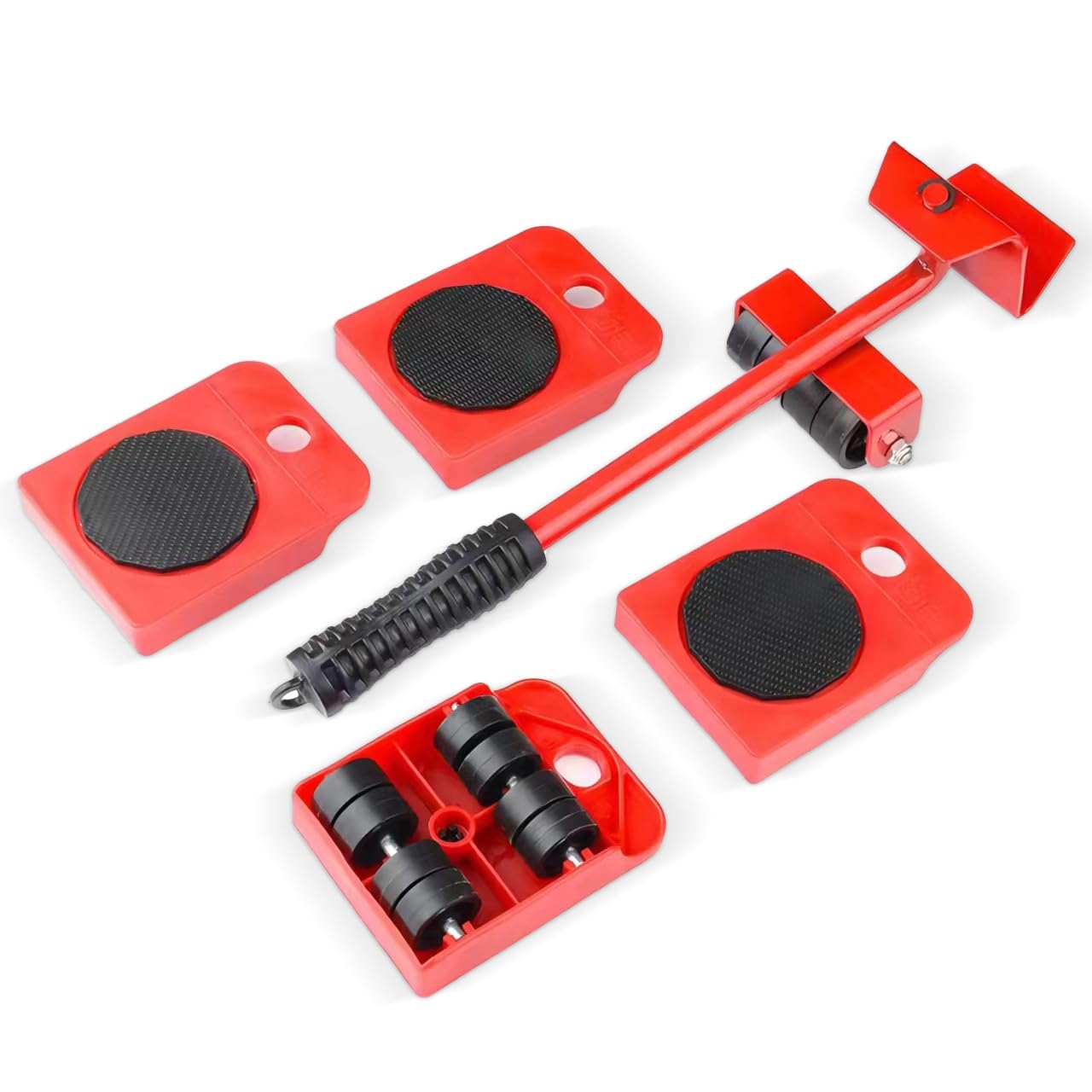 Heavy Duty Furniture Lifter Furniture Slides Kit Furniture Move Roller Leg Dolly Wheels Tools, Easy and Safe Moving for Sofa Couches Refrigerator, 150KG/330LBS Capacity 5 Pack