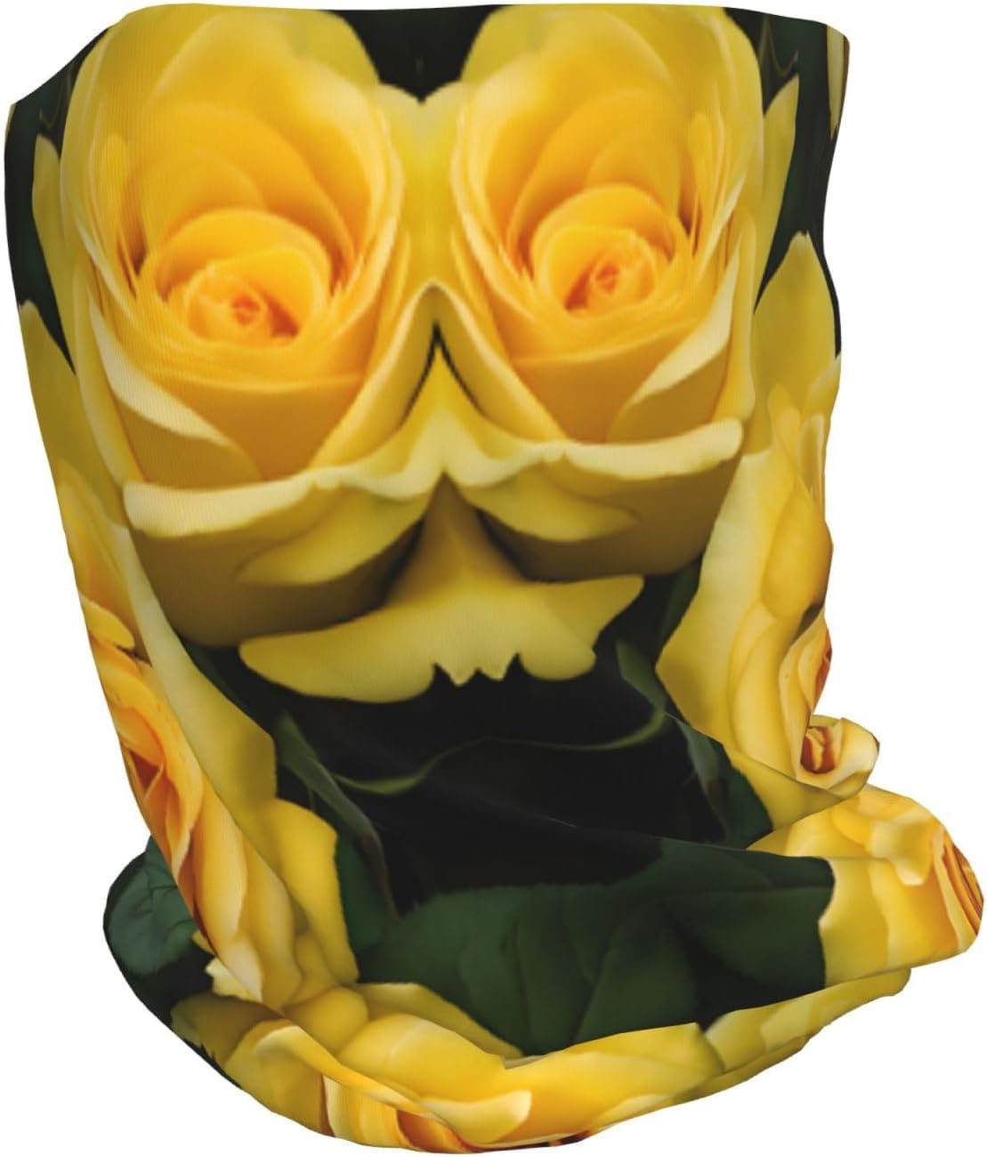 (Yellow Roses) Multi-Functional Convertible Brimless Hat for Daily Outdoor Travel Use -