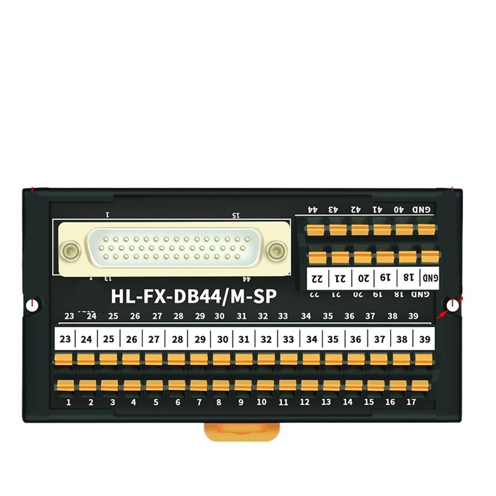 Módulo distribuidor de resorte DB44 D-Sub macho HL-FX-DB44M-SP 4