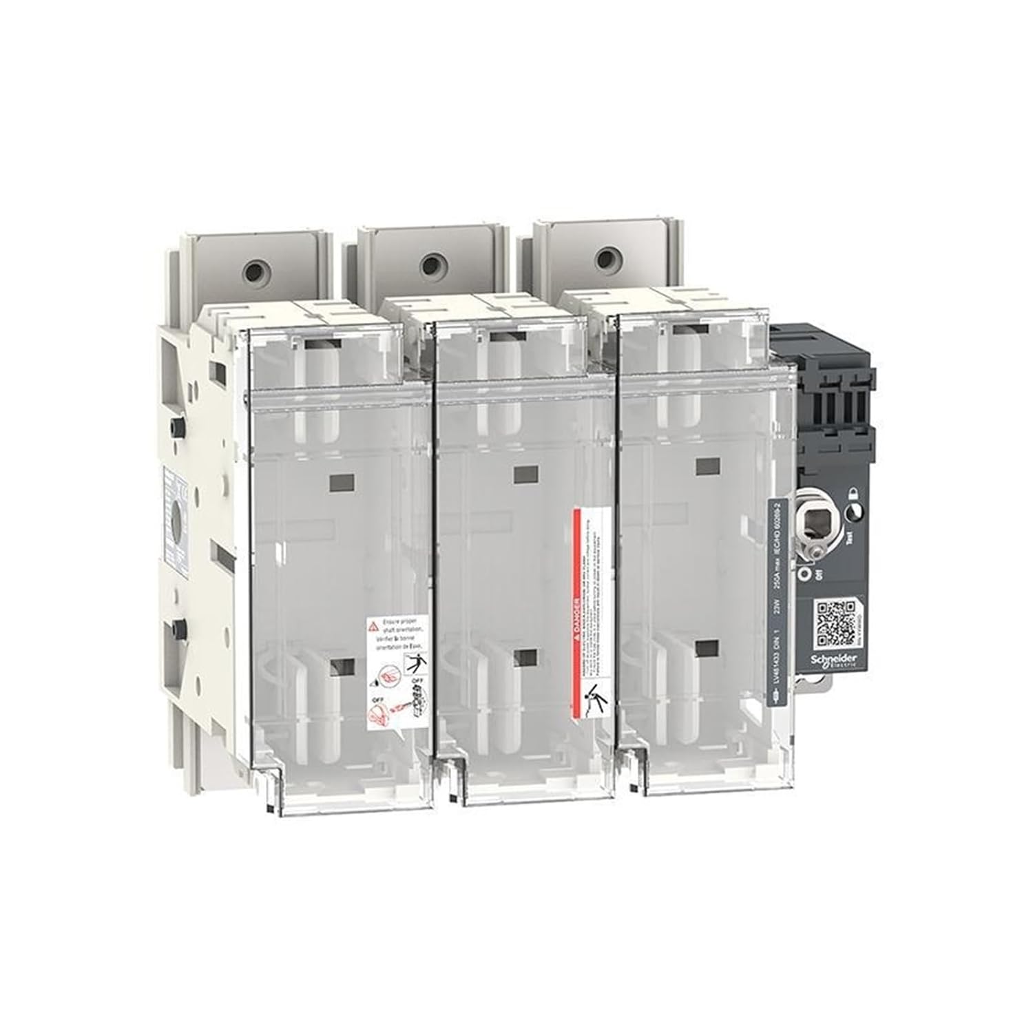 Fuse Disconnect Switch LV481433 Fupact GS 250 3P Disconnect Switch Fuse Group Front or Right Control