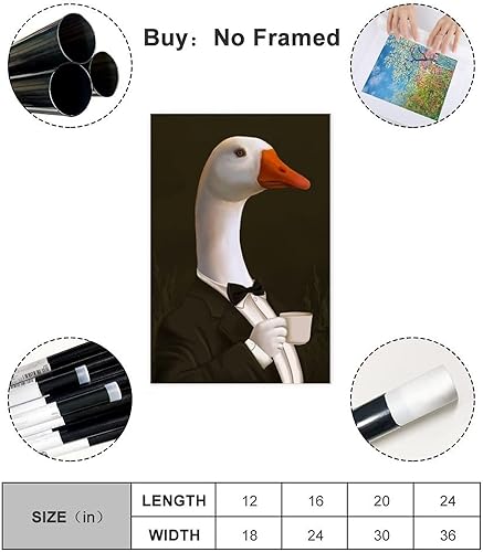 Miniatura 2 de XZHFB - Elegante póster de caballero con lienzo de café, pintura de póster, arte de pared, pinturas para sala de estar, dormitorio, estilo sin