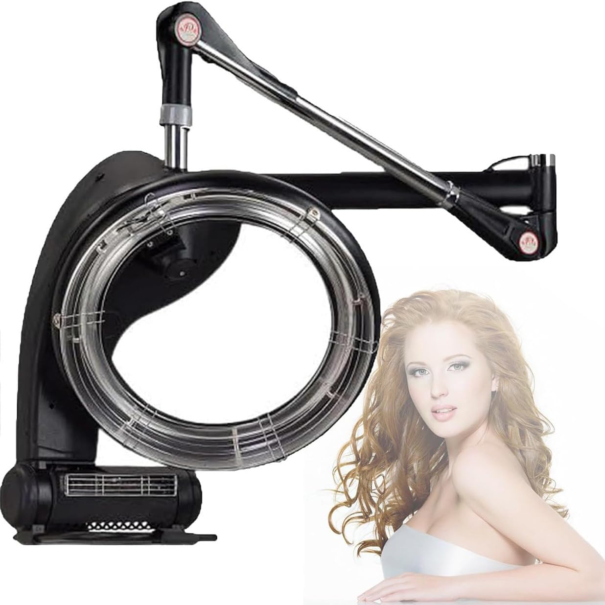 Color Processor for Hair Salon 1200W Styling Hood Hair Dryer LED HD Control Panel Adjustable Salon Accelerator for