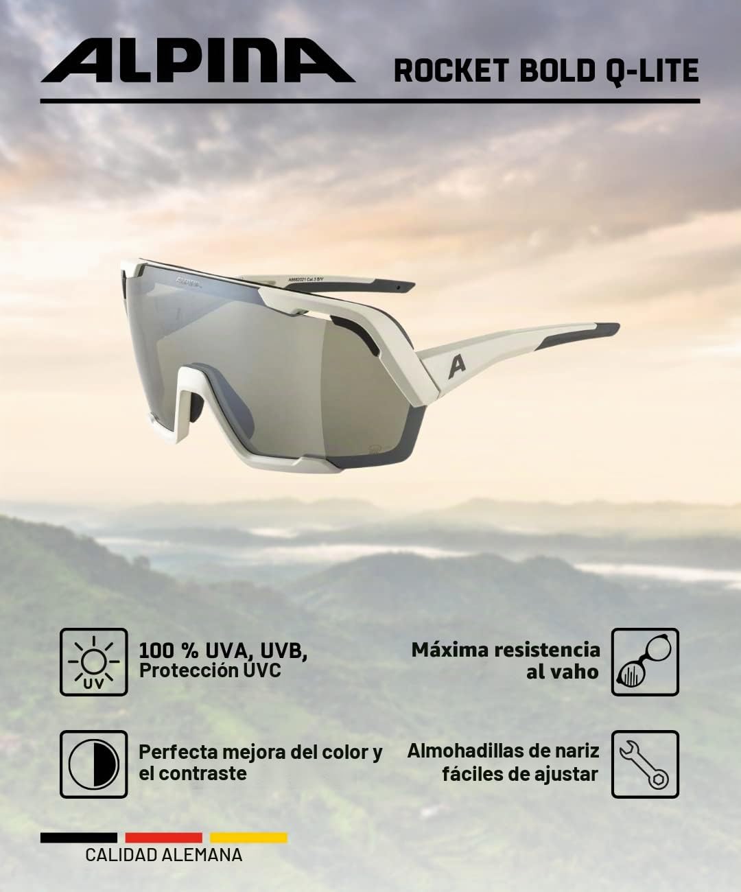 ALPINA Rocket Bold Q-lite Casco de bicicleta Unisex adulto (Pack de 1)