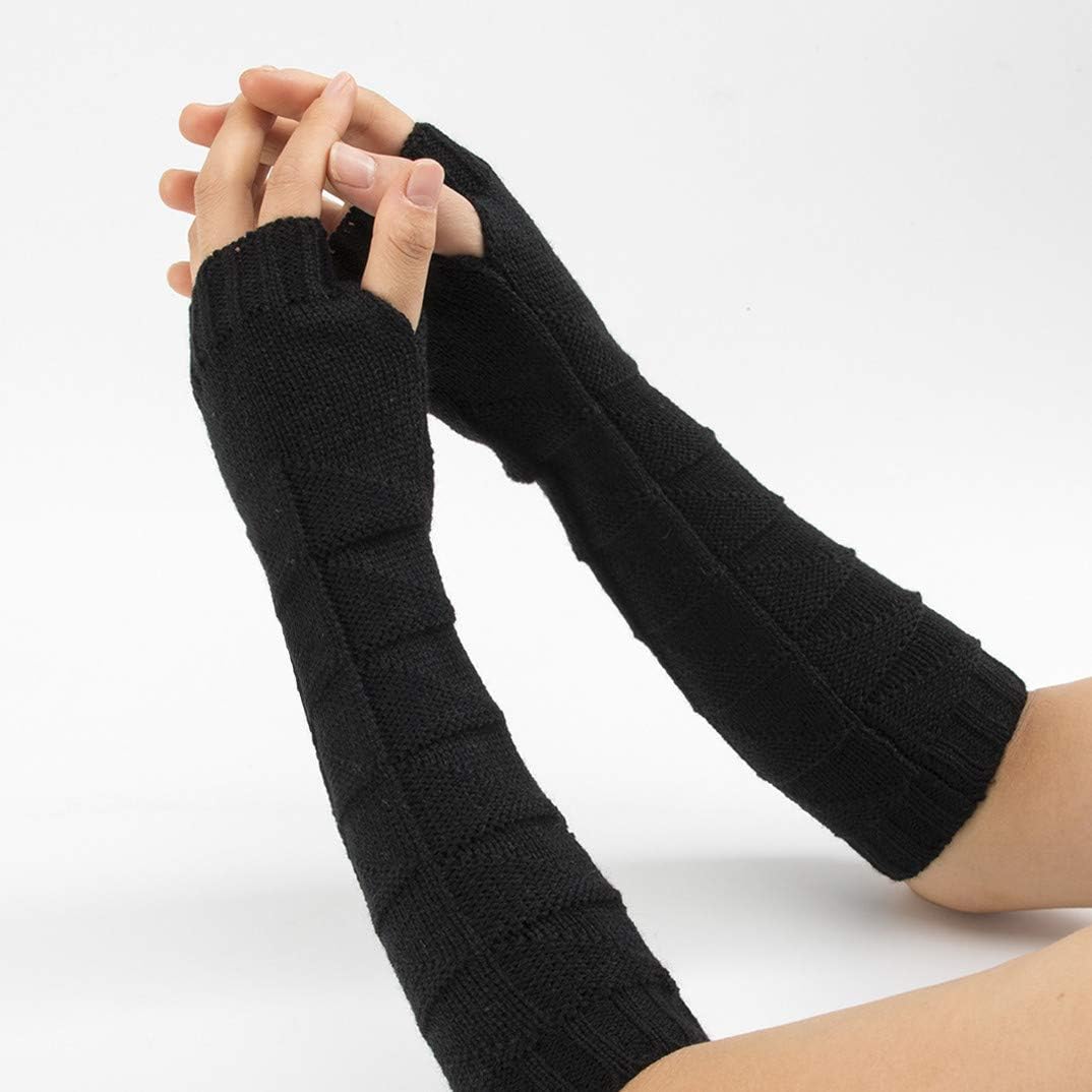 Cashmere Fingerless Gloves, Wrist Warmers Thumb Hole Jordan Ubuy