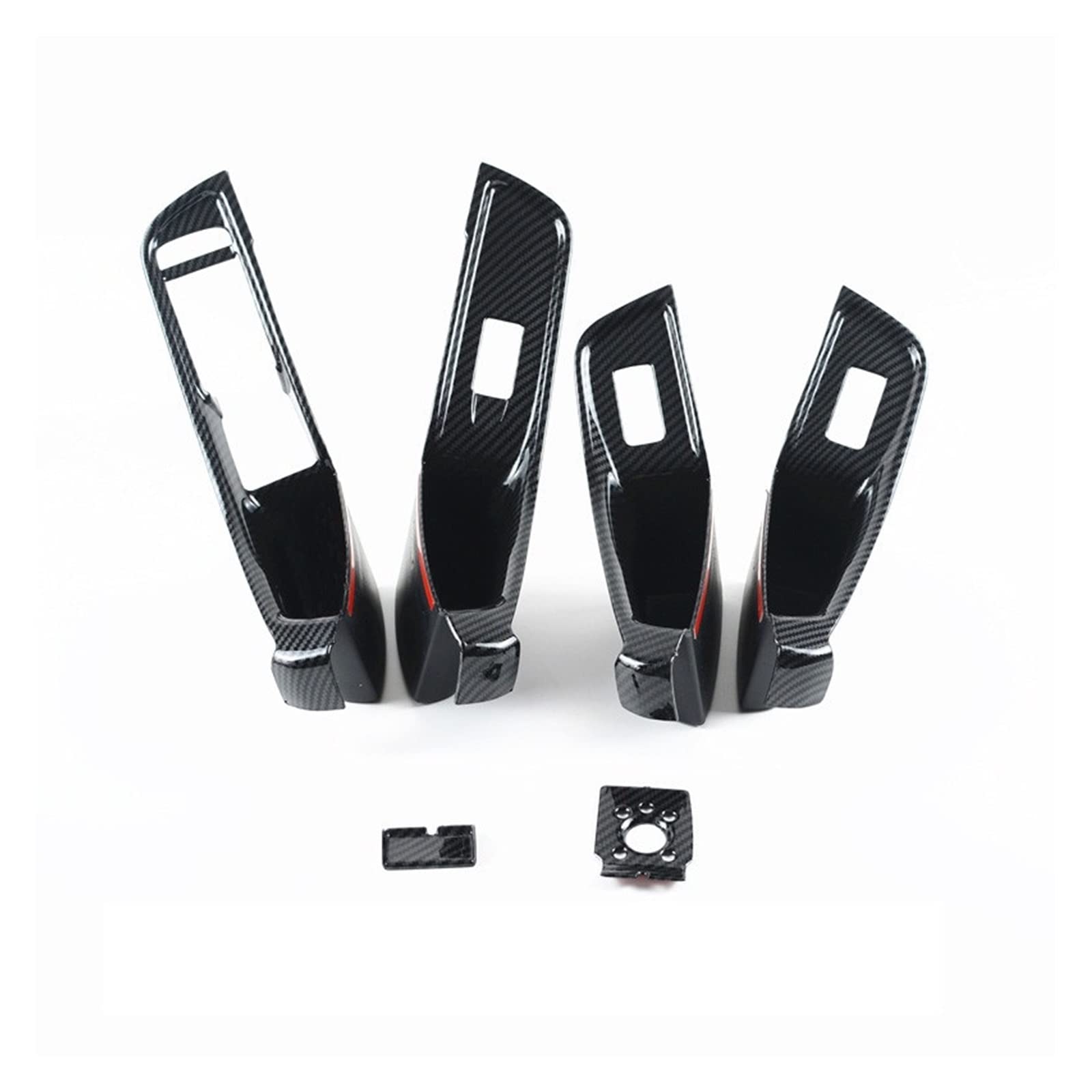Cadre bouton levage A3 8V look carbone pour élégance intérieure