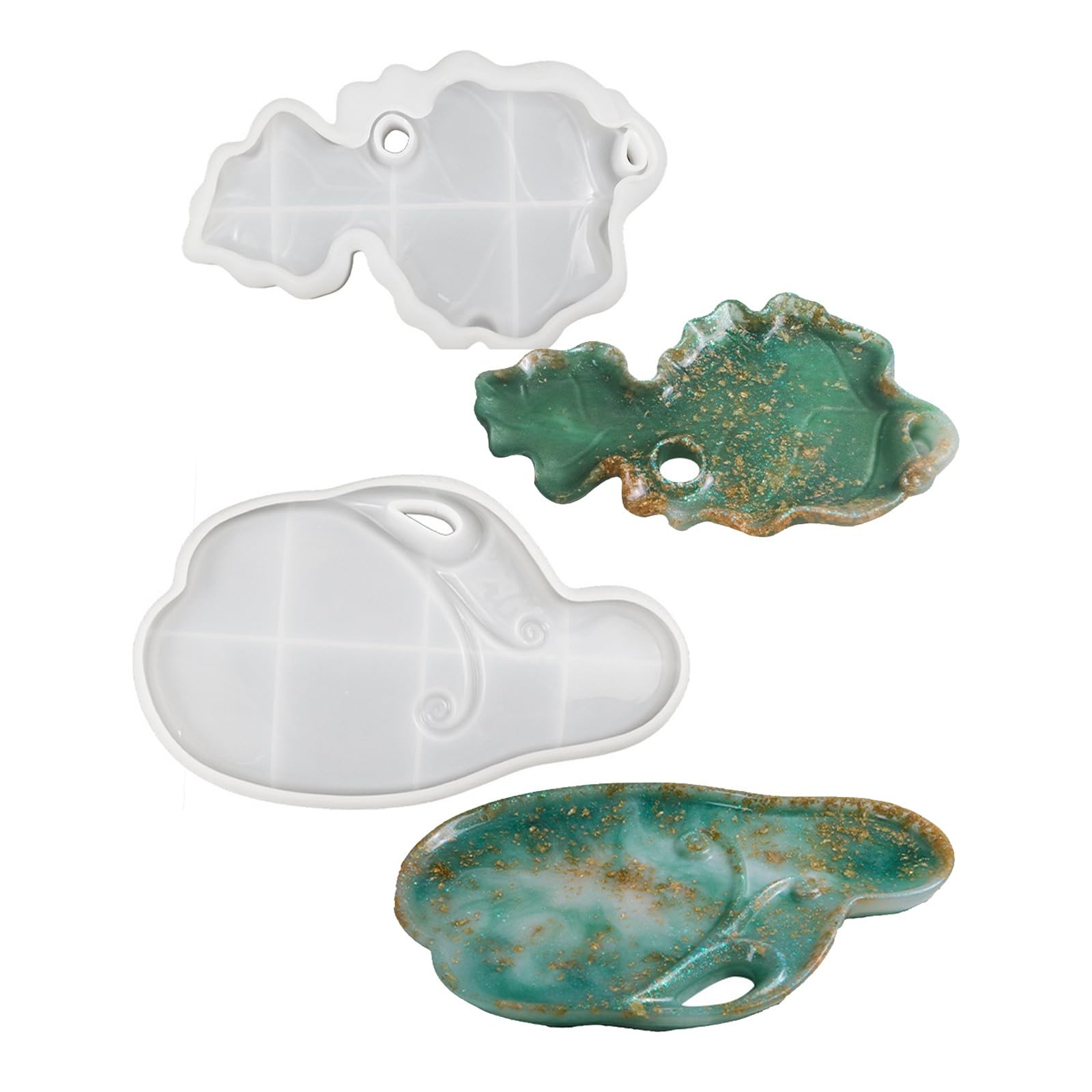 Moule plateau résine époxy de haute précision pour coupelle bijoux luxe
