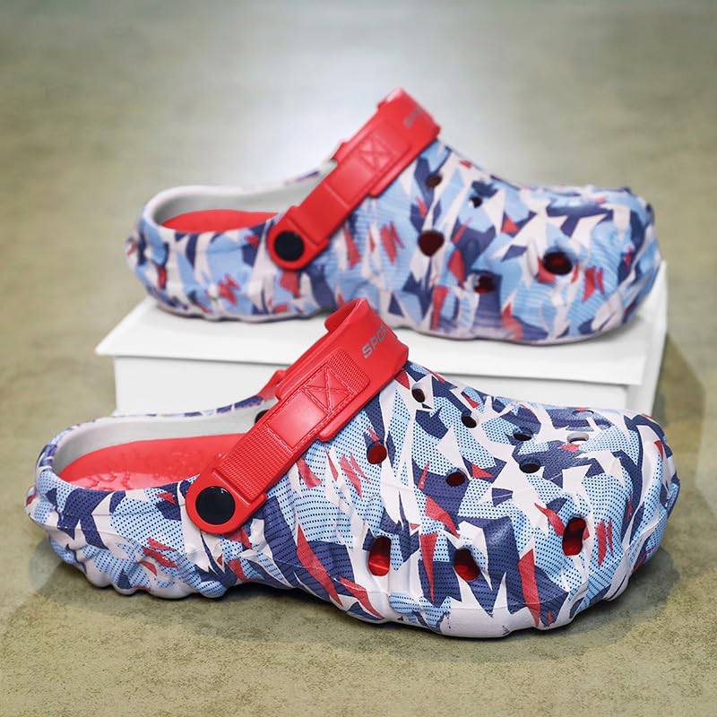 Image of Men's Summer Clog Garden Shoes Adult Outdoor Sports Walking Sandals Water Beach Shoes Casual Slippers Lightweight Breathable Cool Slippers Comfortable and Fashionable Suitable for Daily Wear