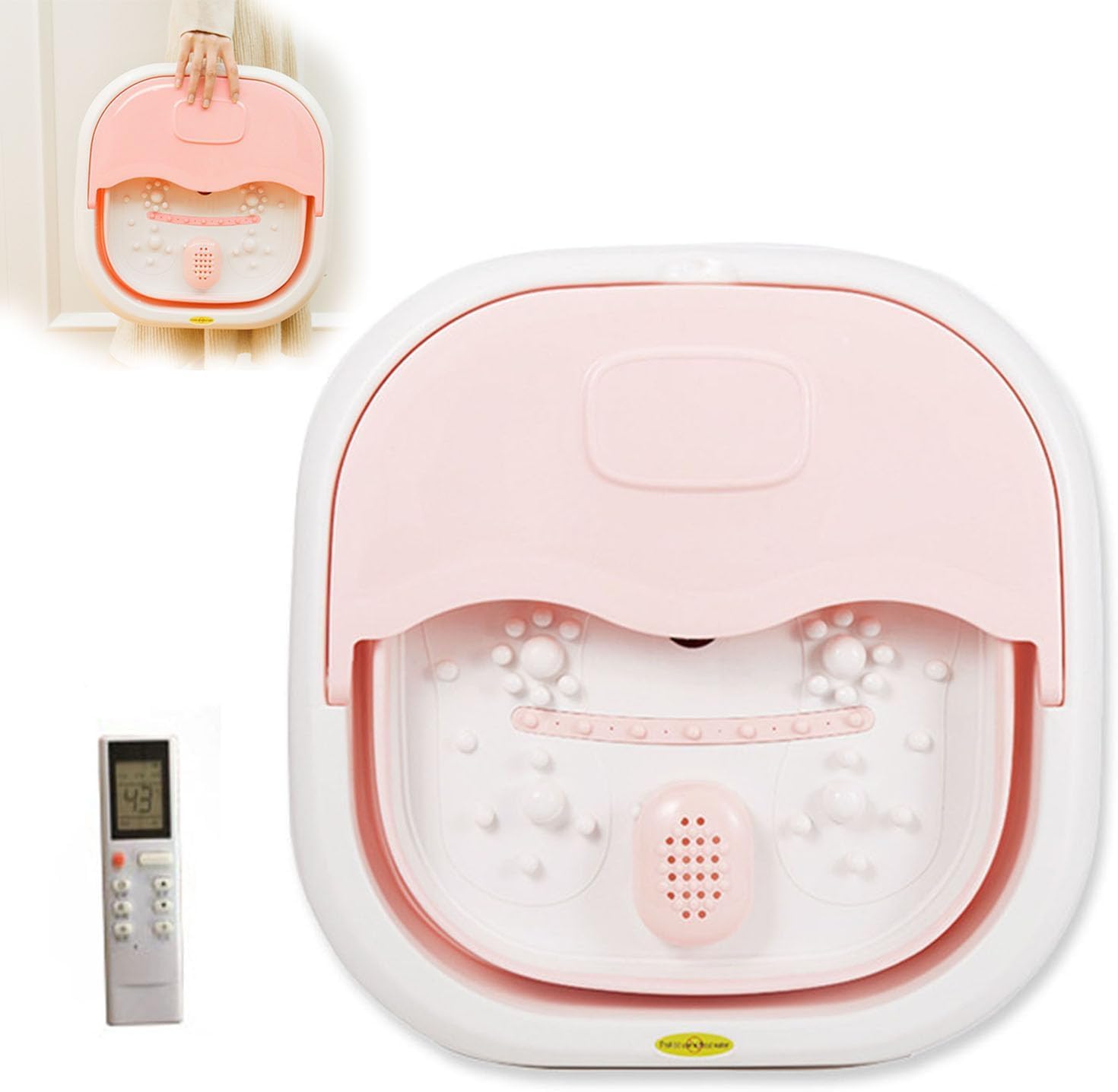 Amazon | 電気足湯 フットバス 折りたたみ式深型足湯器 足湯用バケツ